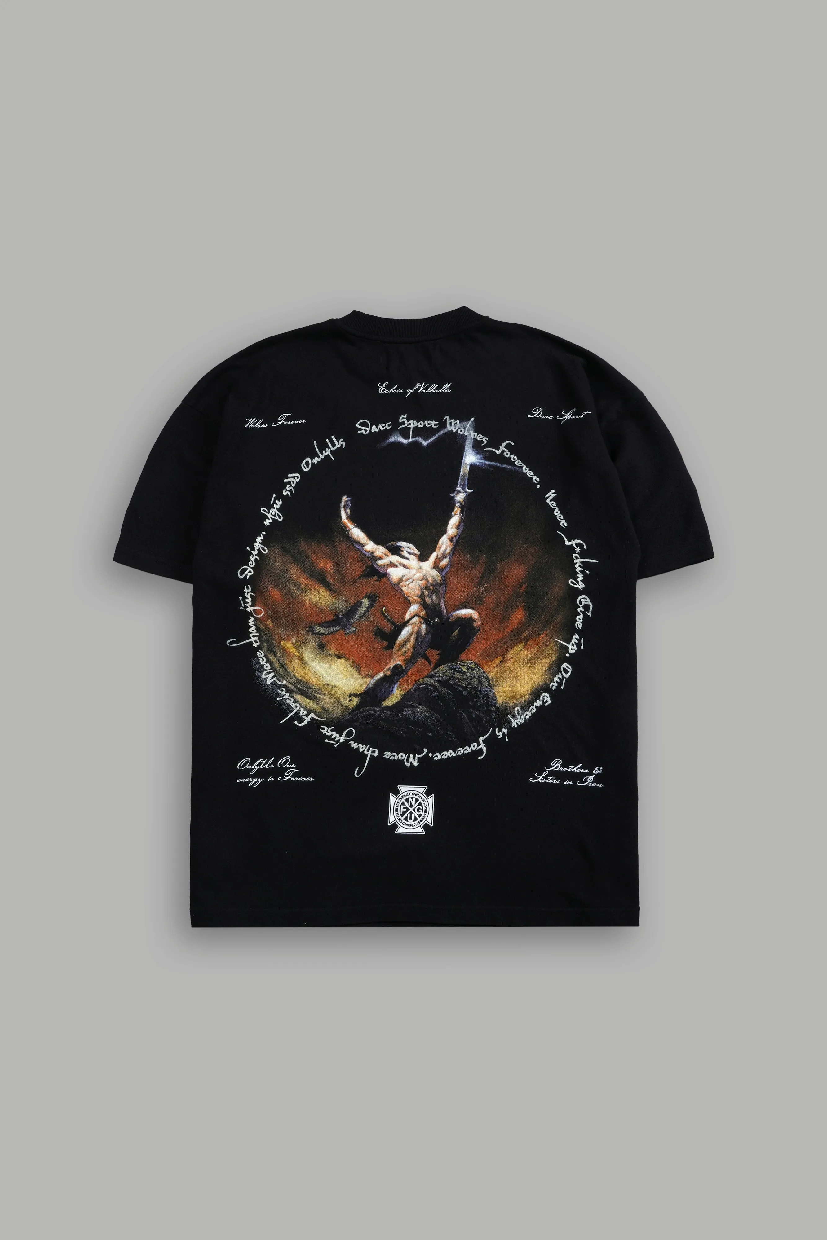 Against The Odds "Premium" Oversized Tee in Black