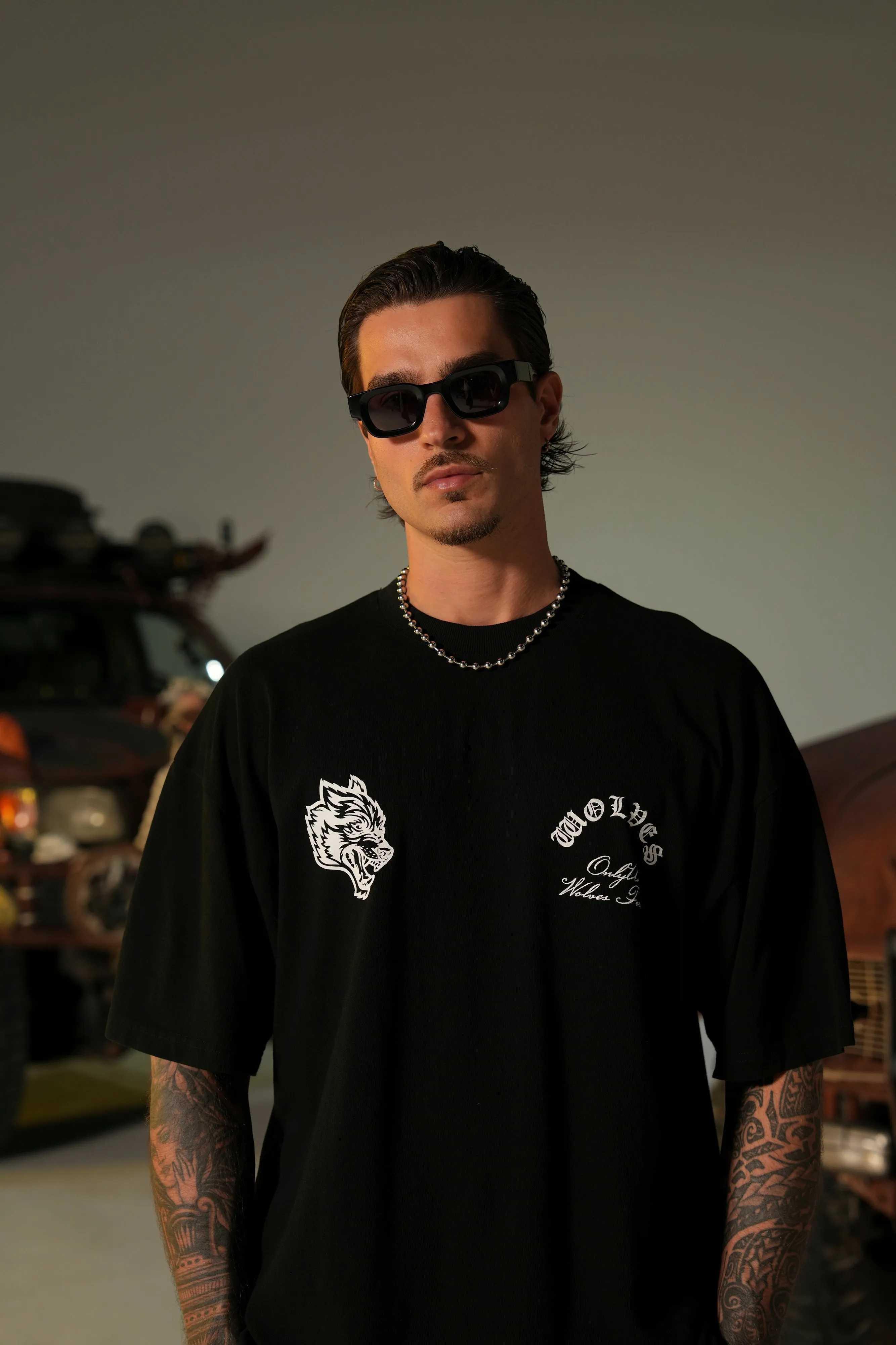 Against The Odds "Premium" Oversized Tee in Black