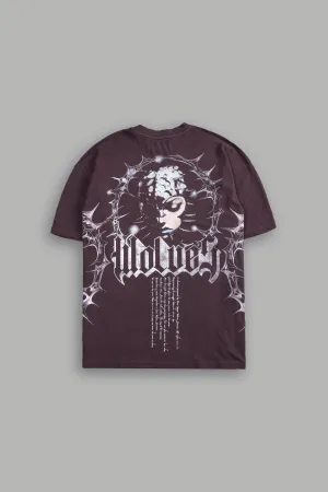 Age Of The Valkyrie "Premium" Oversized Unisex Tee in Darc Purple