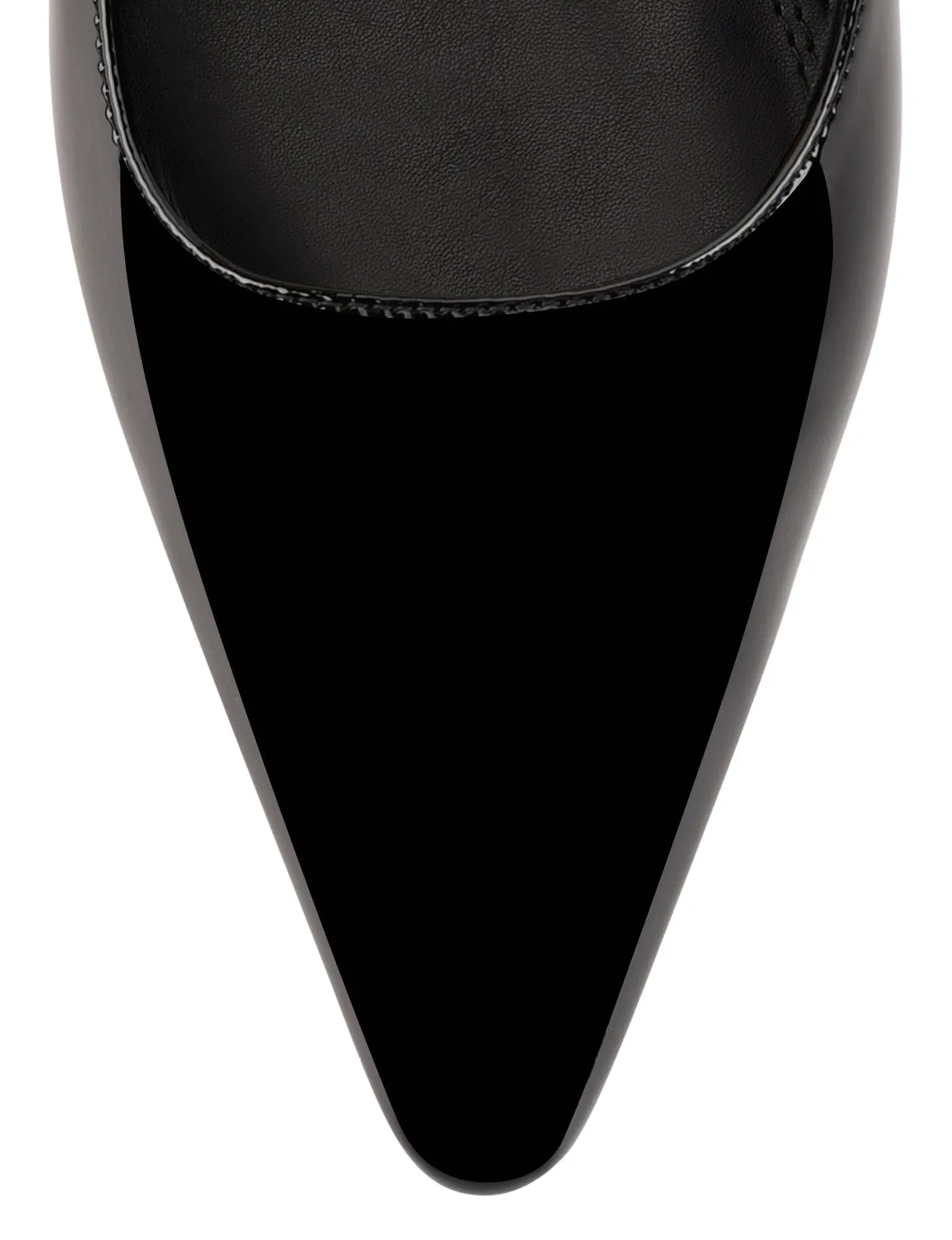 Alana Slingback Flats  - Black Patent Leather