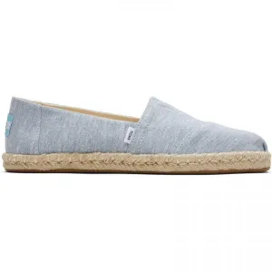 ALPARGATA ROPE Ladies Slip-On Canvas Espadrilles Light Blue