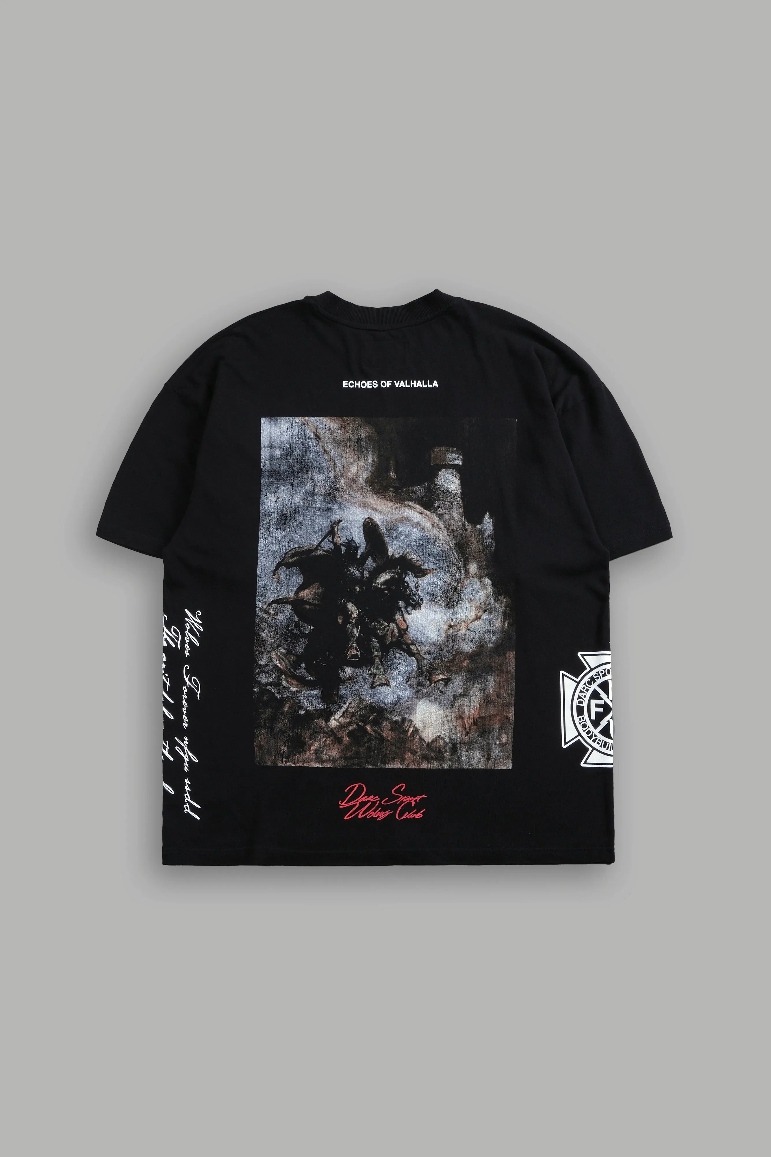 Asgard's Call "Side By Side" Series Premium Tee in Black