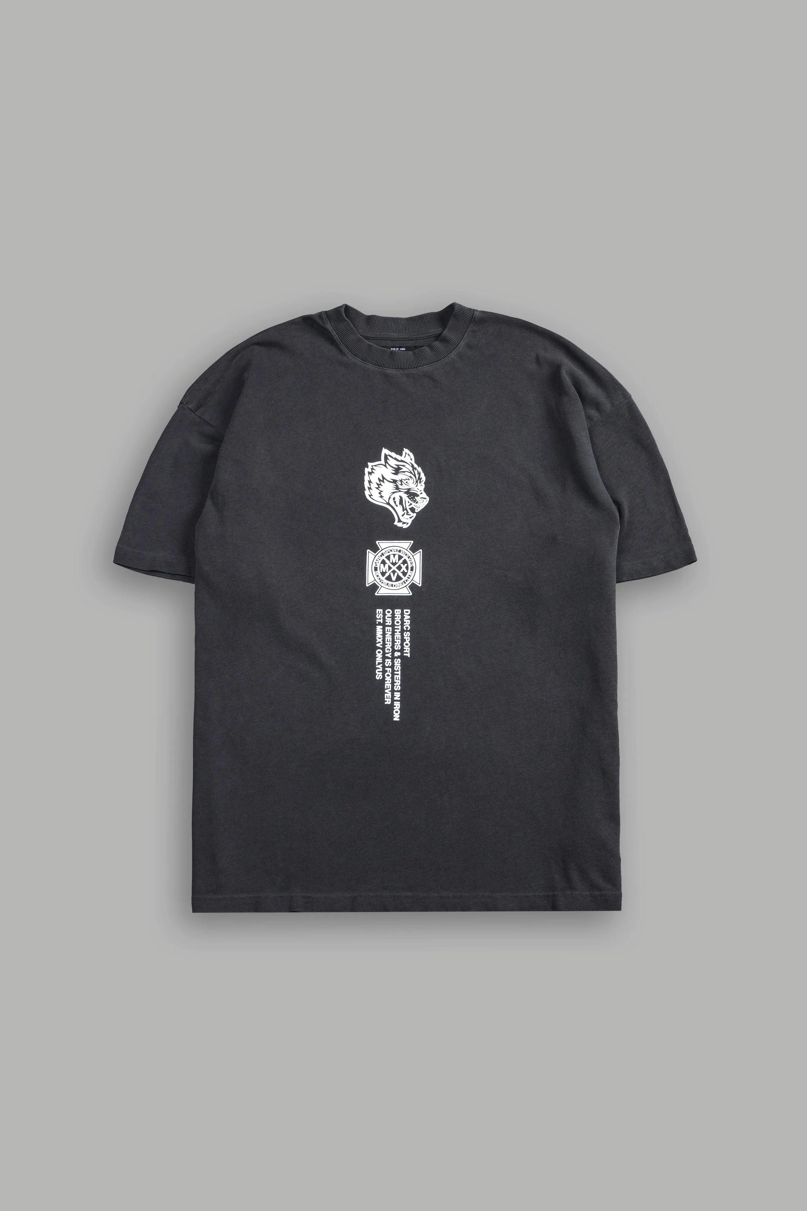 Ashes Of The Dark "Premium" Oversized Tee in Wolf Gray