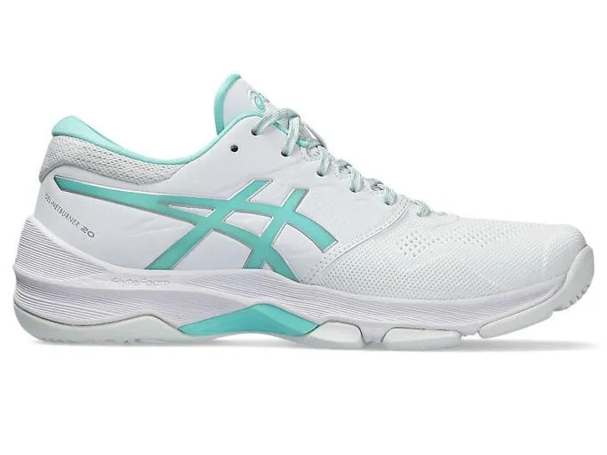 Asics Womens Gel Netburner 20 (D) Bio - White/Illuminate Mint