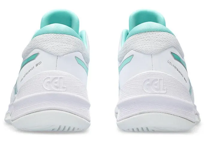 Asics Womens Gel Netburner 20 (D) Bio - White/Illuminate Mint