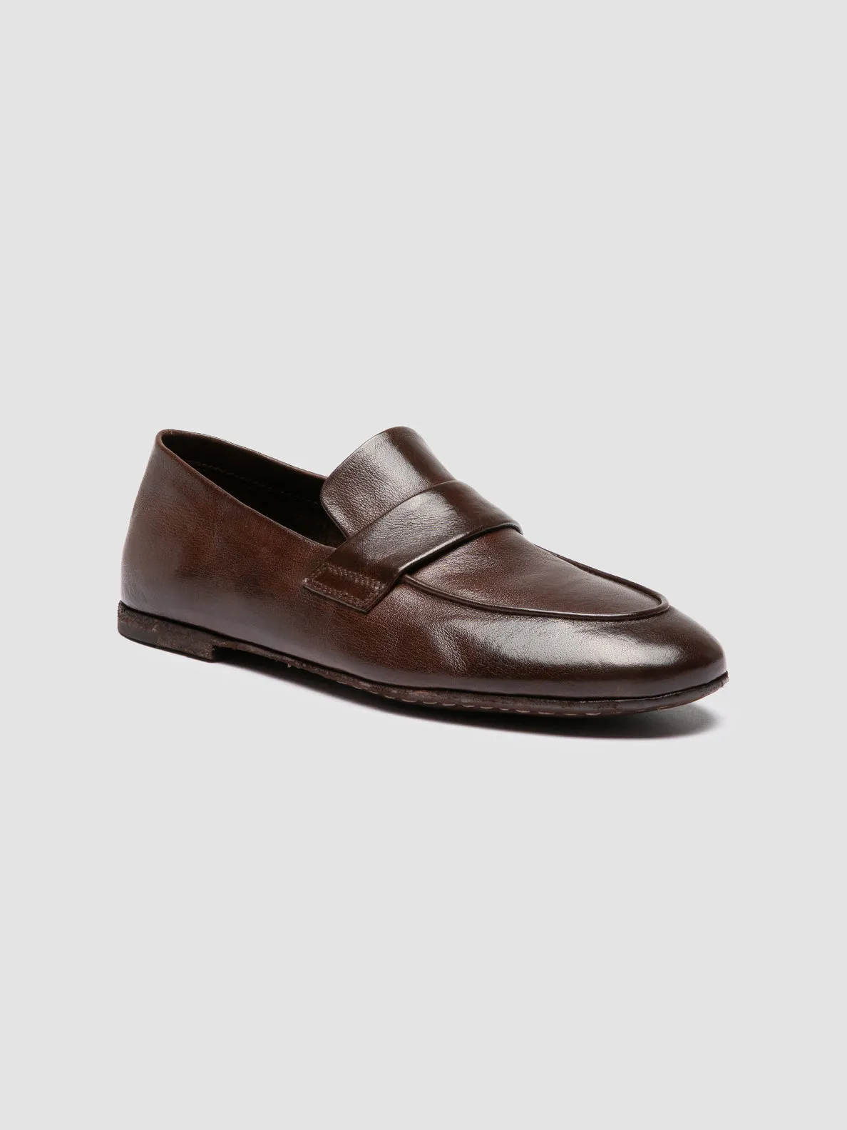 BLAIR DD 001 -Dark Brown Leather Penny Loafers