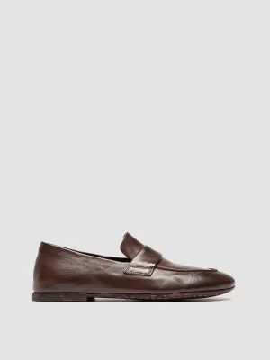 BLAIR DD 001 -Dark Brown Leather Penny Loafers