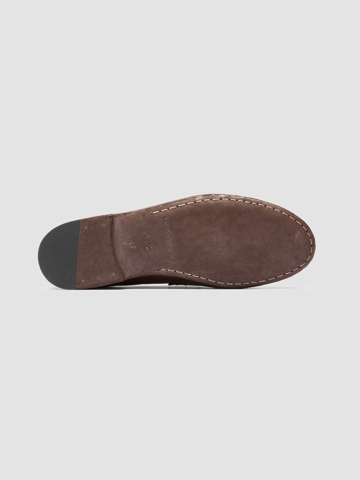 BLAIR DD 001 -Dark Brown Leather Penny Loafers