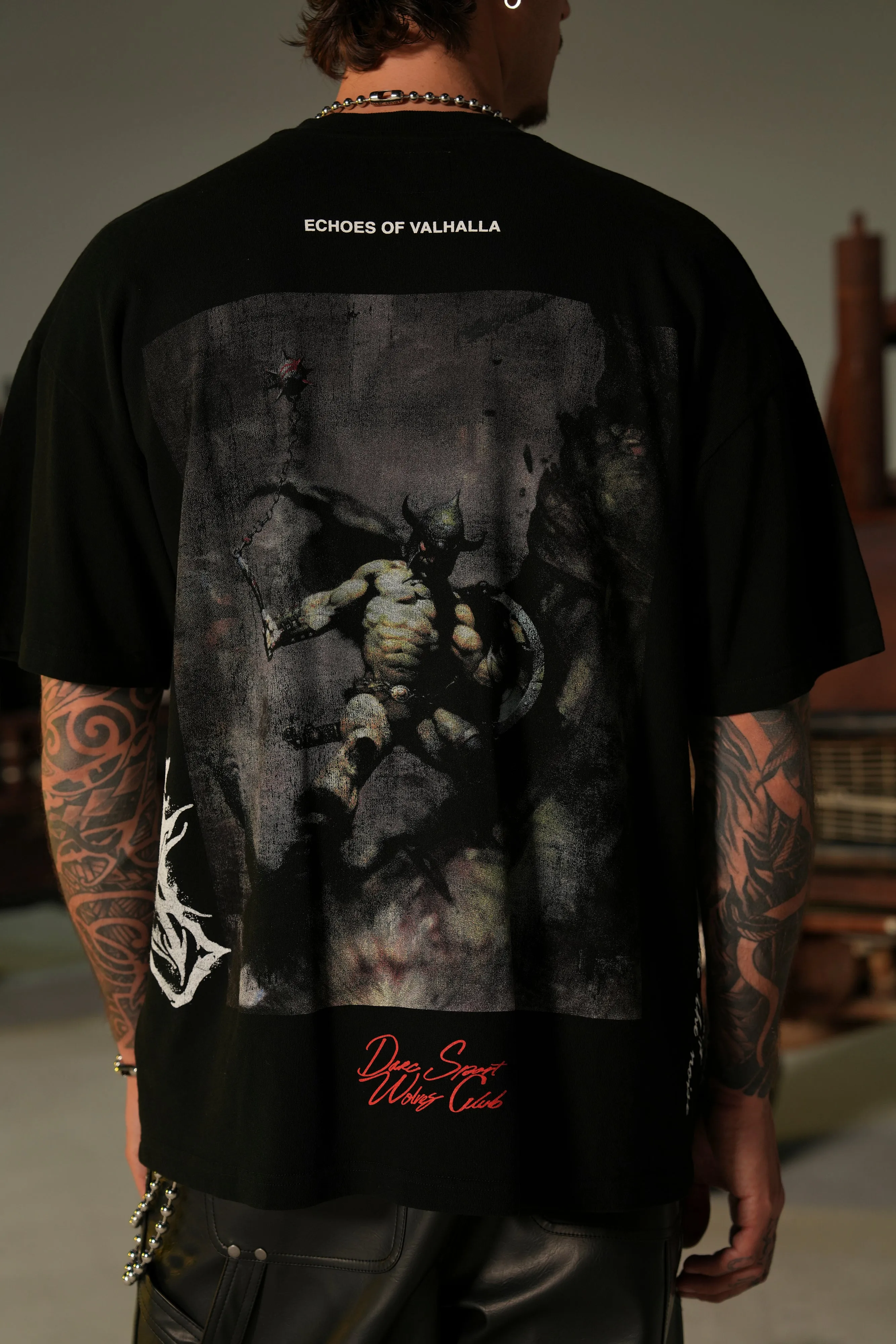 Born Warrior "Side By Side" Series Premium Tee in Black
