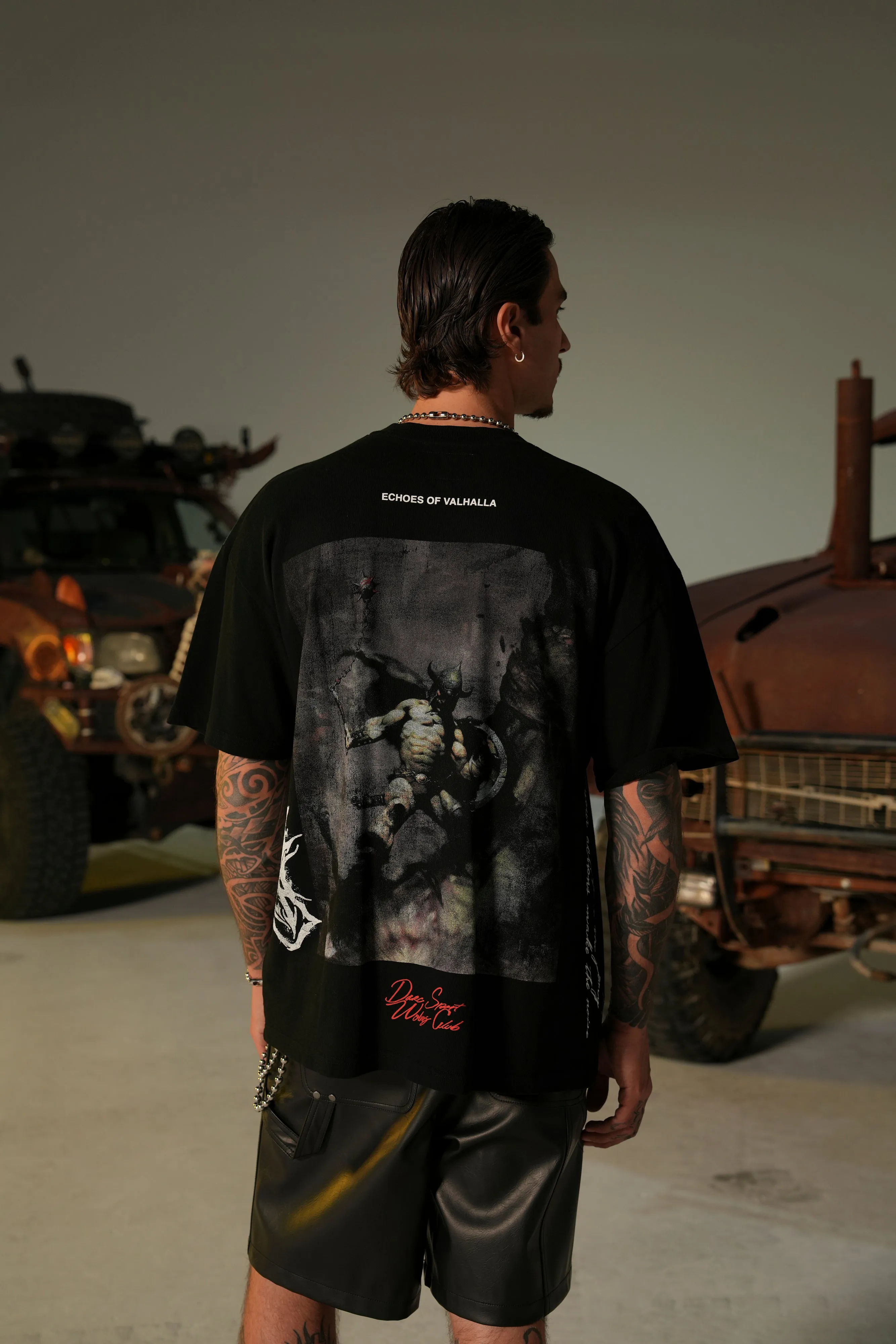 Born Warrior "Side By Side" Series Premium Tee in Black