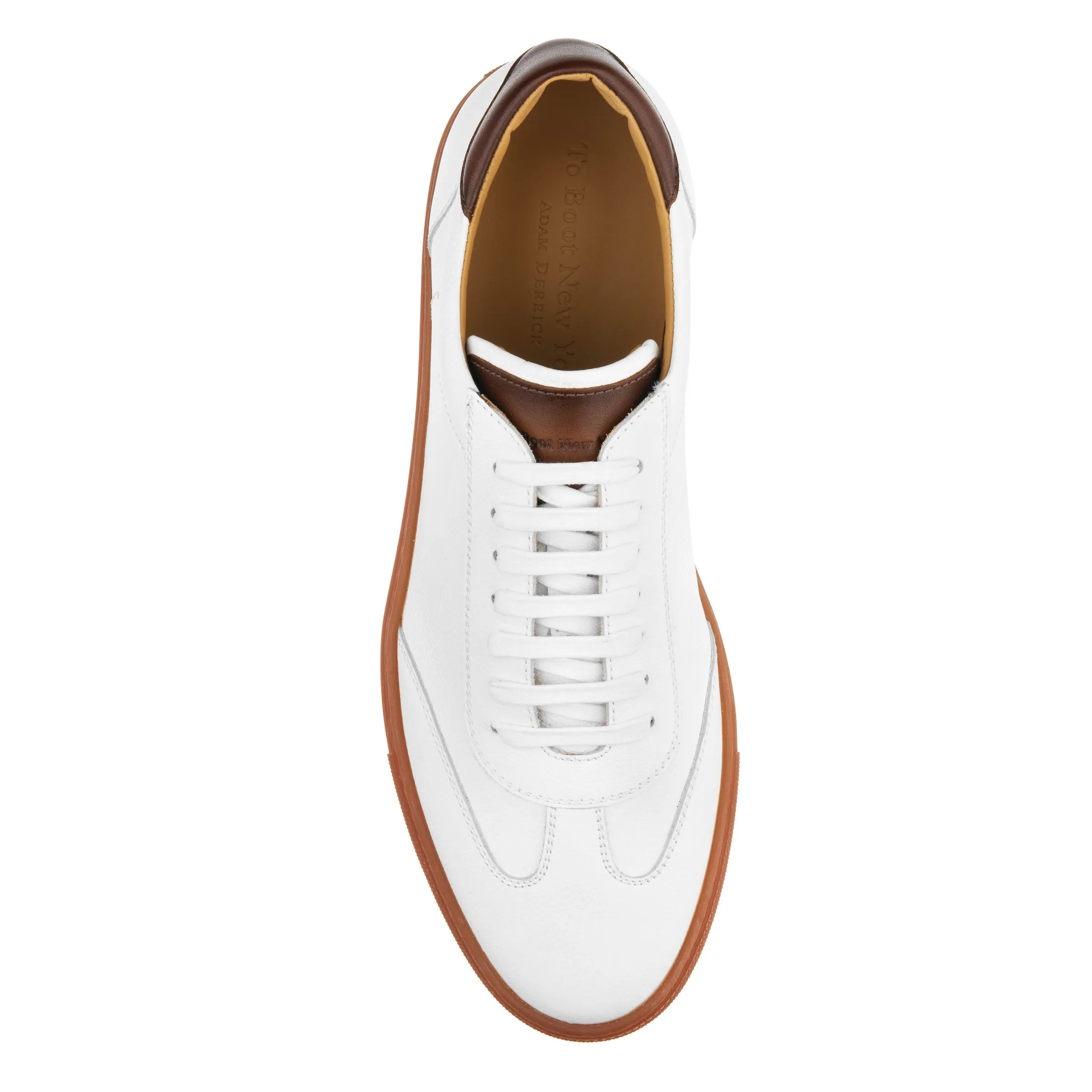 Brio White Tumbled Leather Sneaker