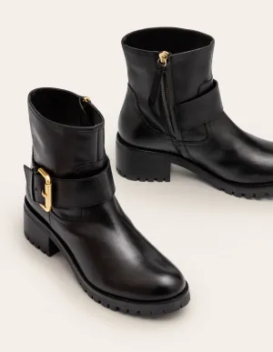 Bristol Biker Boots-Black