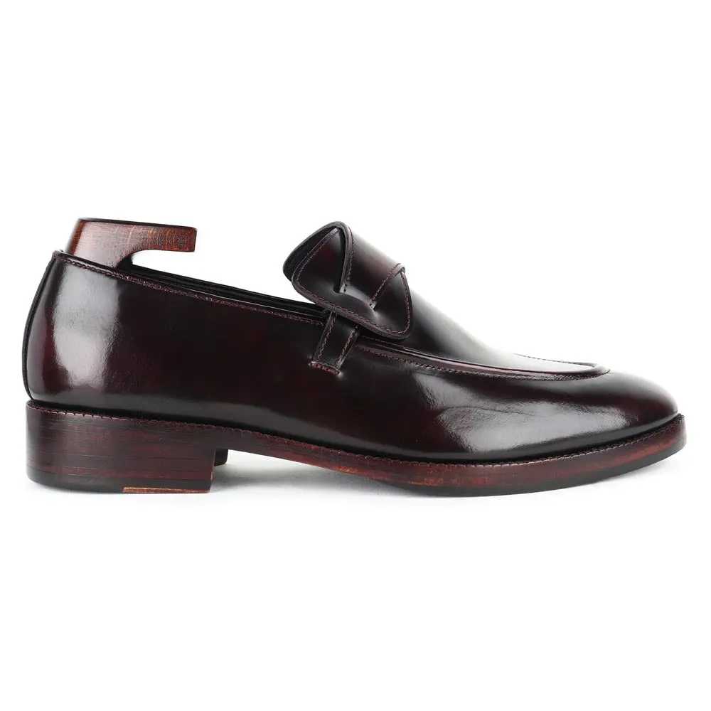 Brushed Burgundy Butterfly Classic Loafers
