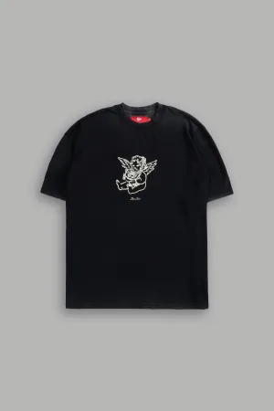 Cherub And The Rose "Premium" Oversized Tee in Black