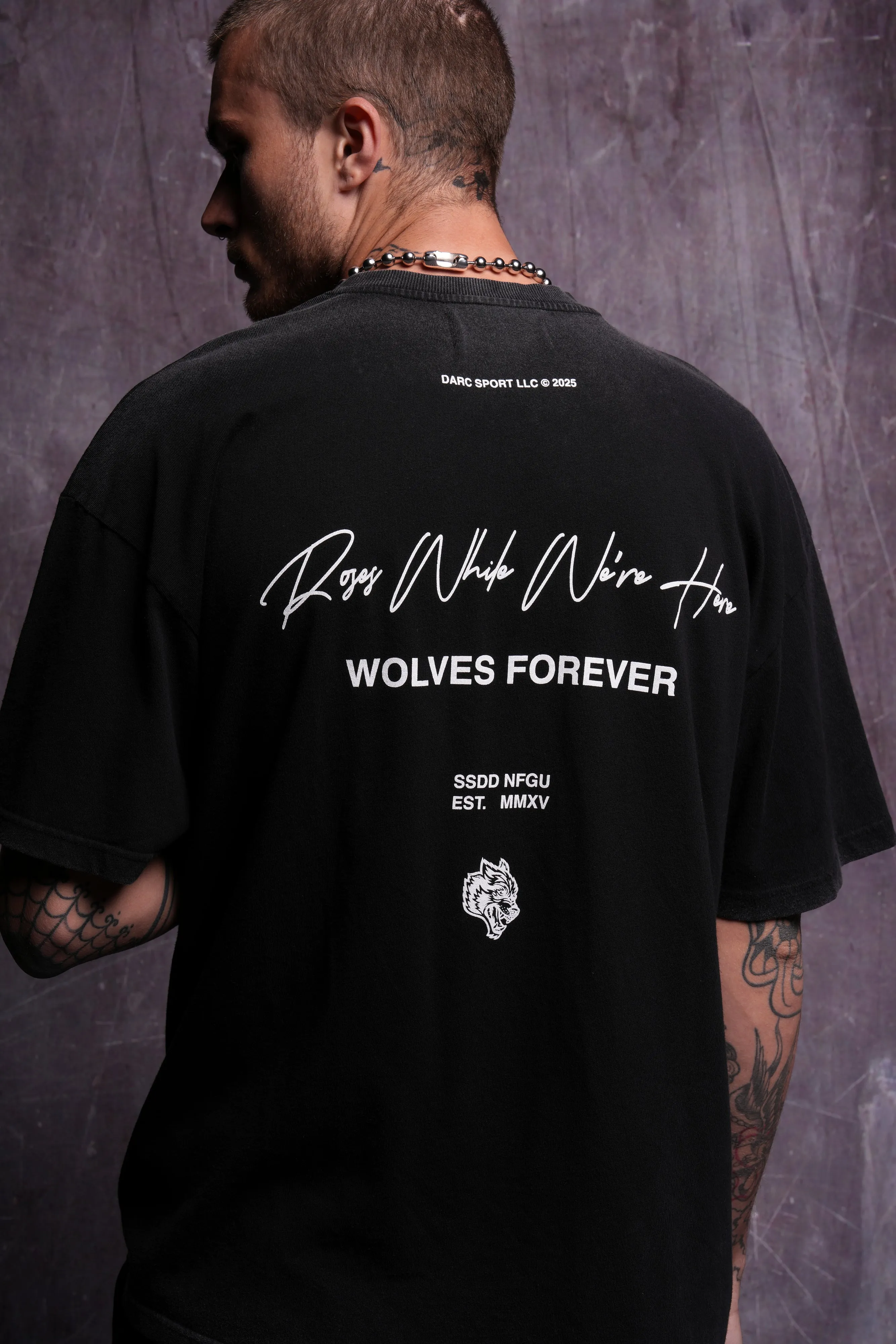 Cherub And The Rose "Premium" Oversized Tee in Black