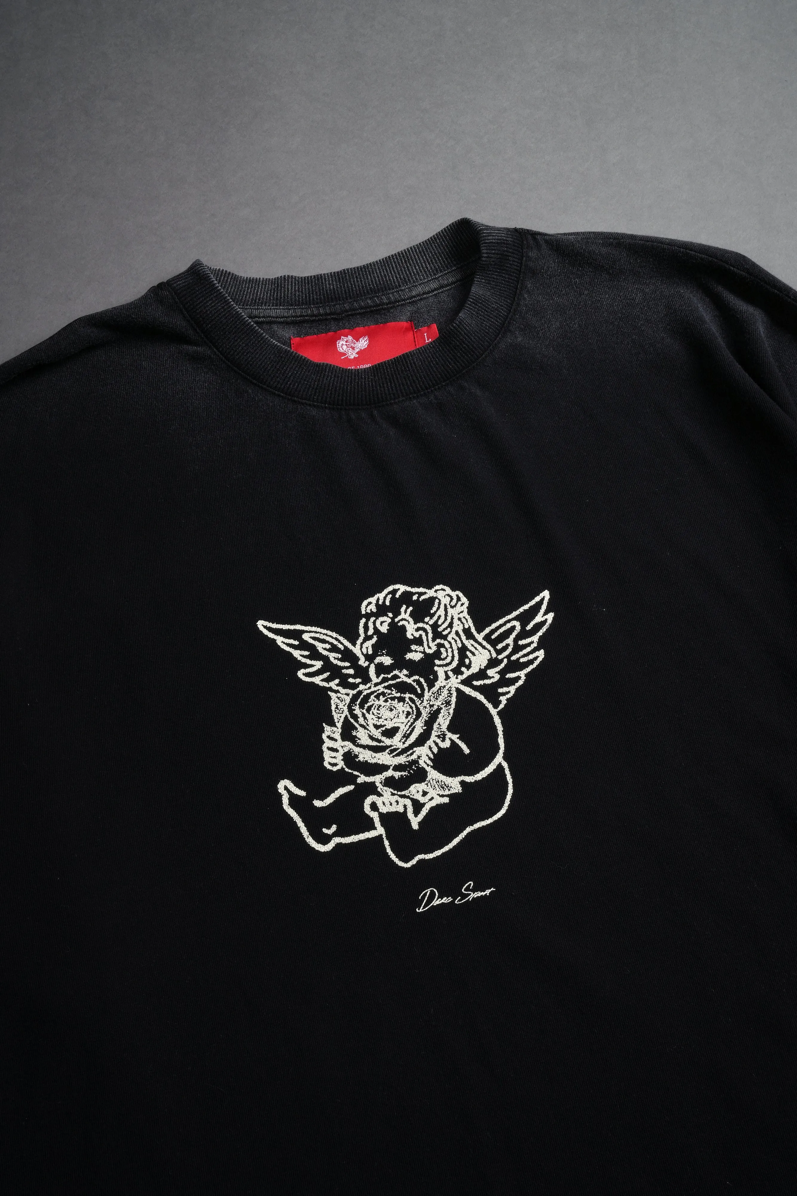 Cherub And The Rose "Premium" Oversized Tee in Black