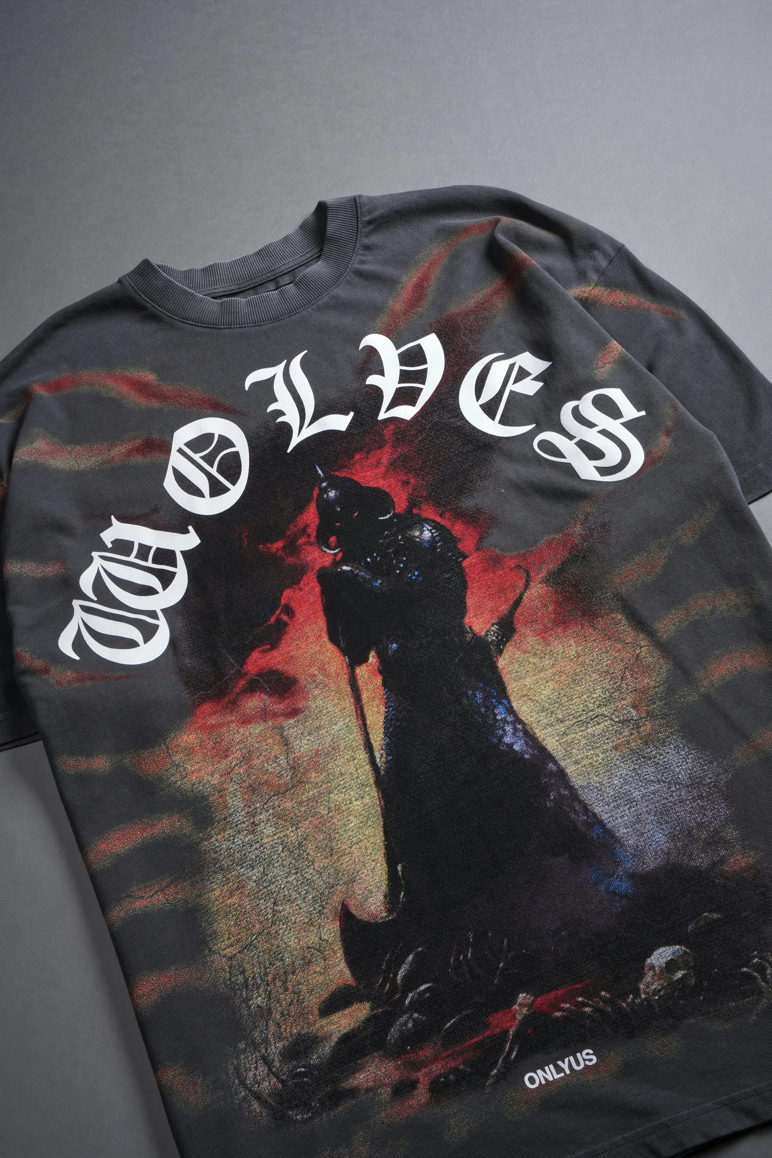 Conquer "Premium" Oversized Tee in Wolf Gray