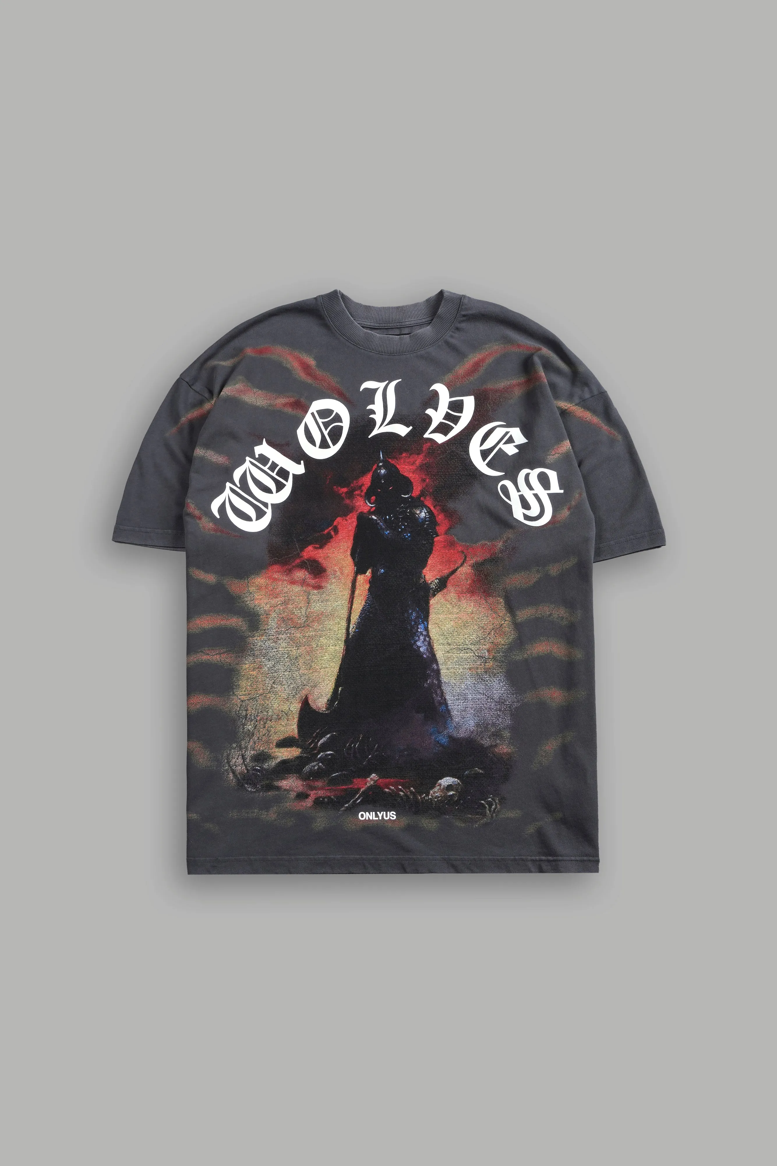 Conquer "Premium" Oversized Tee in Wolf Gray