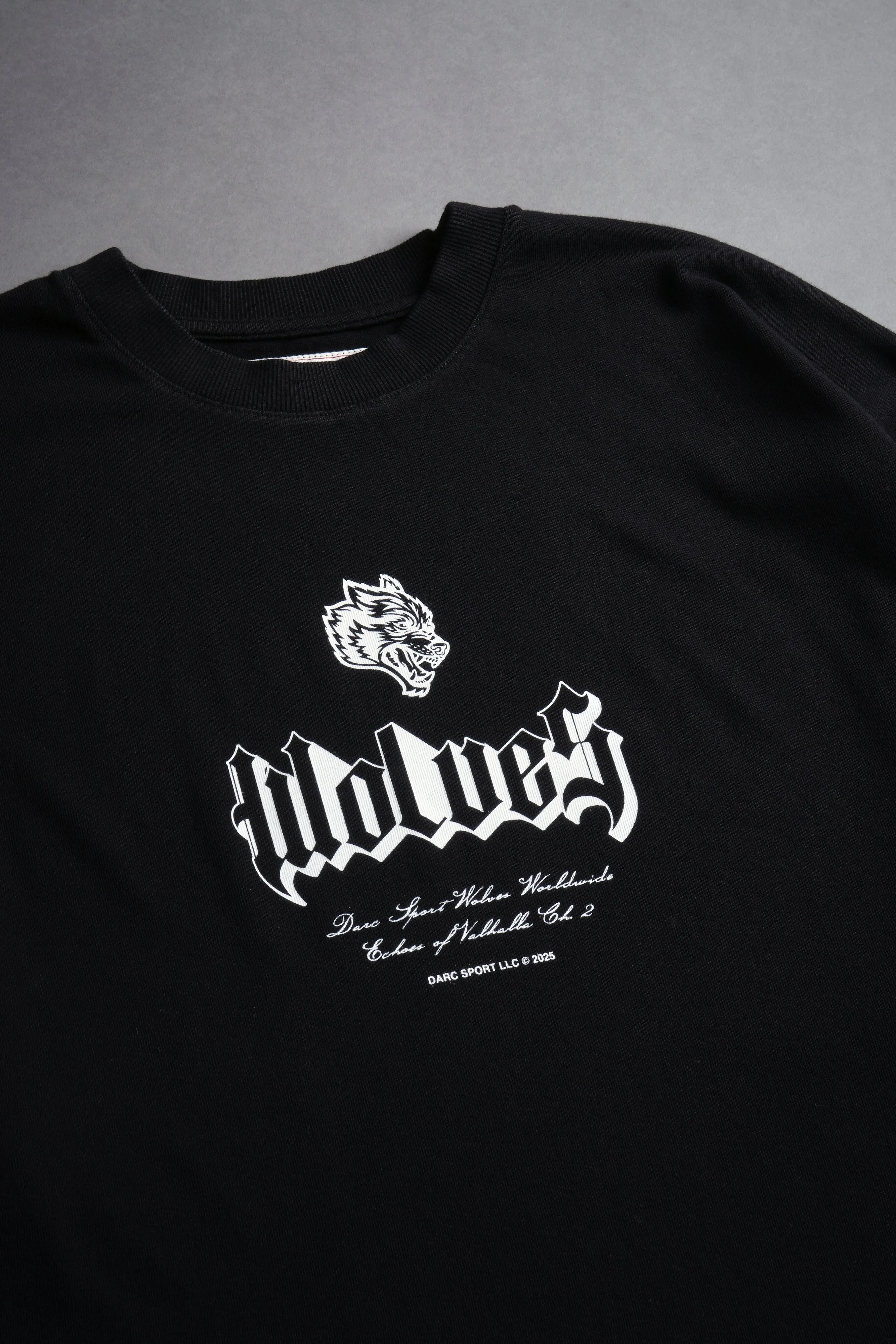 Darc Fenrir "Side By Side" Oversized Tee in Black