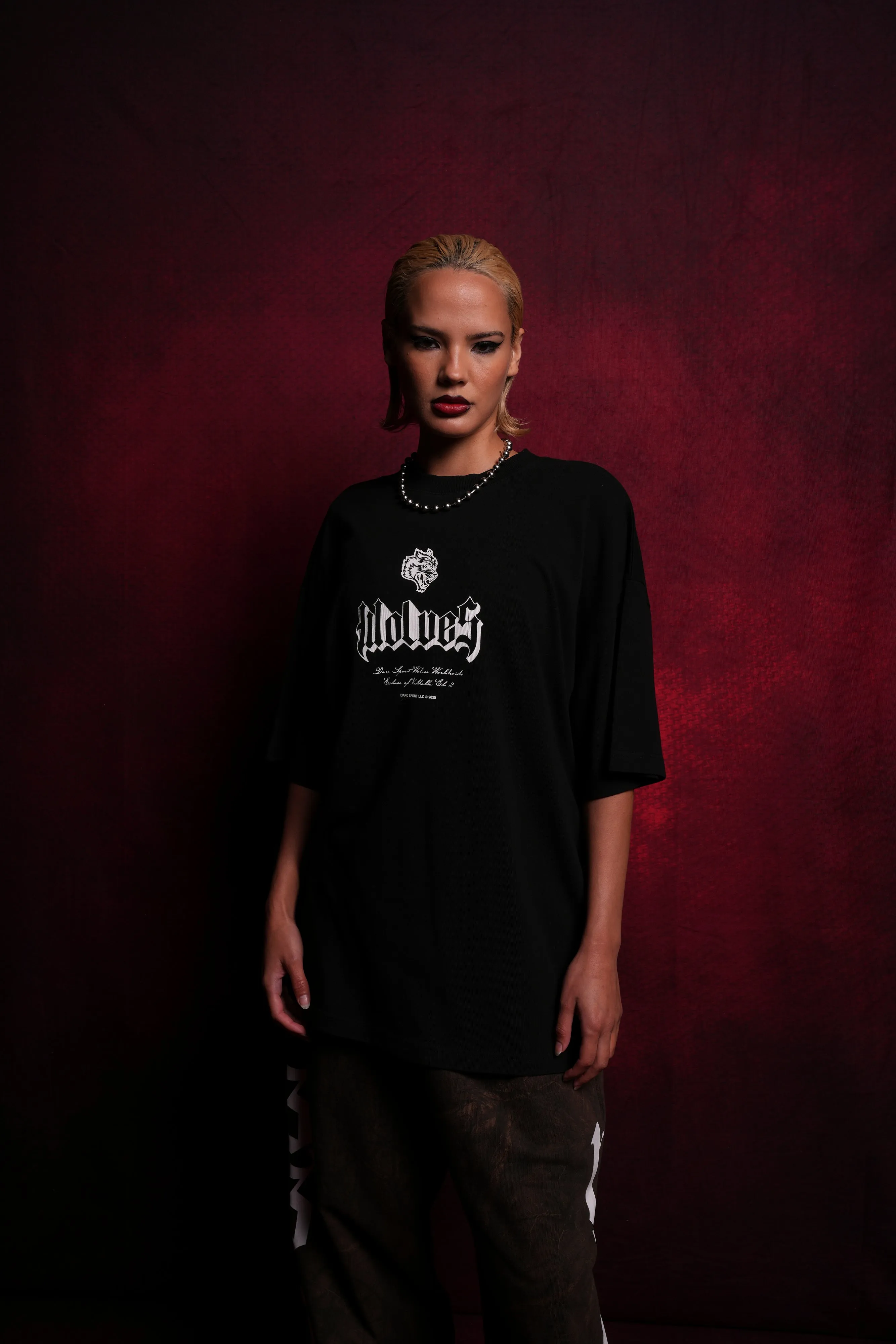 Darc Fenrir "Side By Side" Oversized Tee in Black