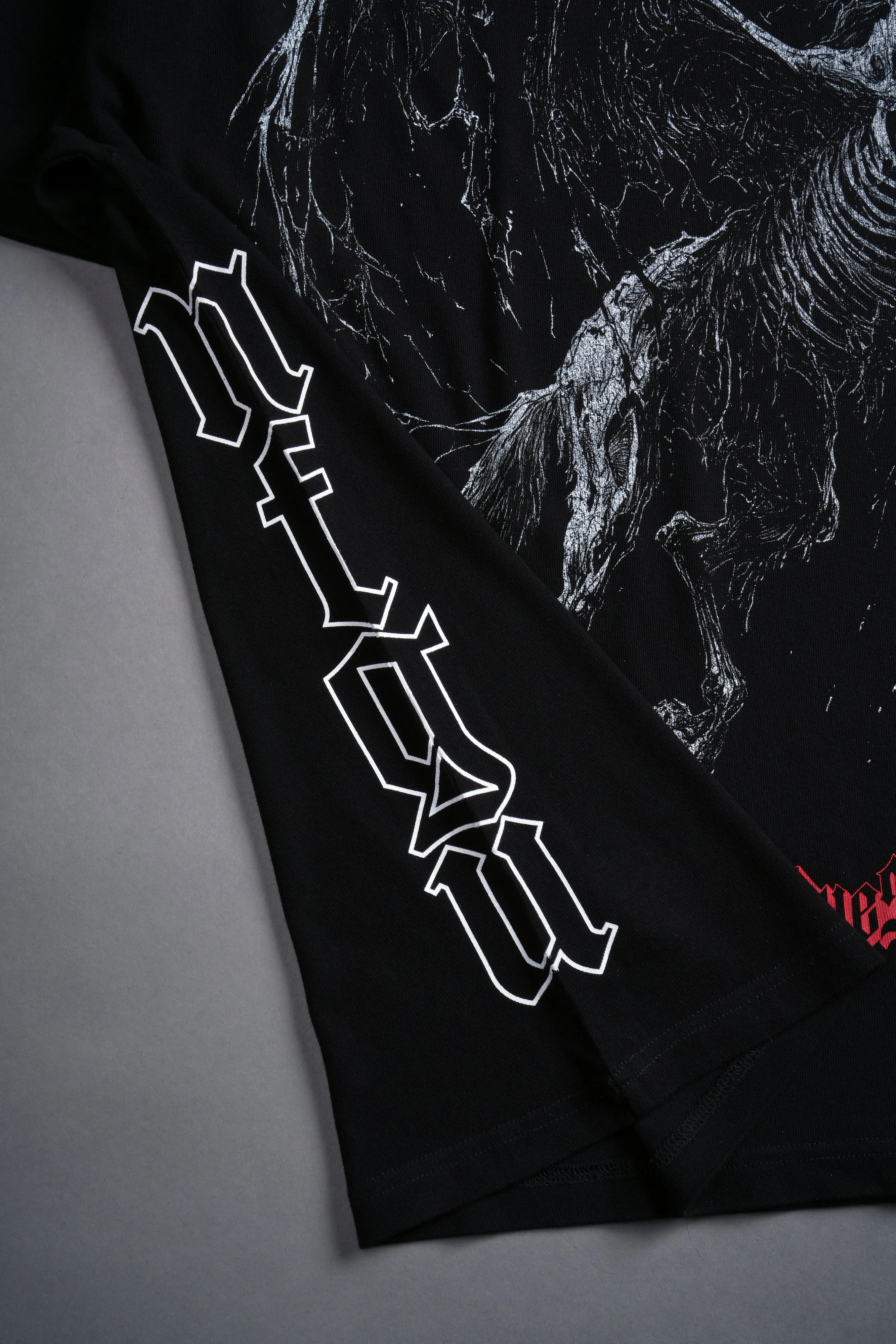 Darc Pegasus "Side By Side" Oversized Tee in Black