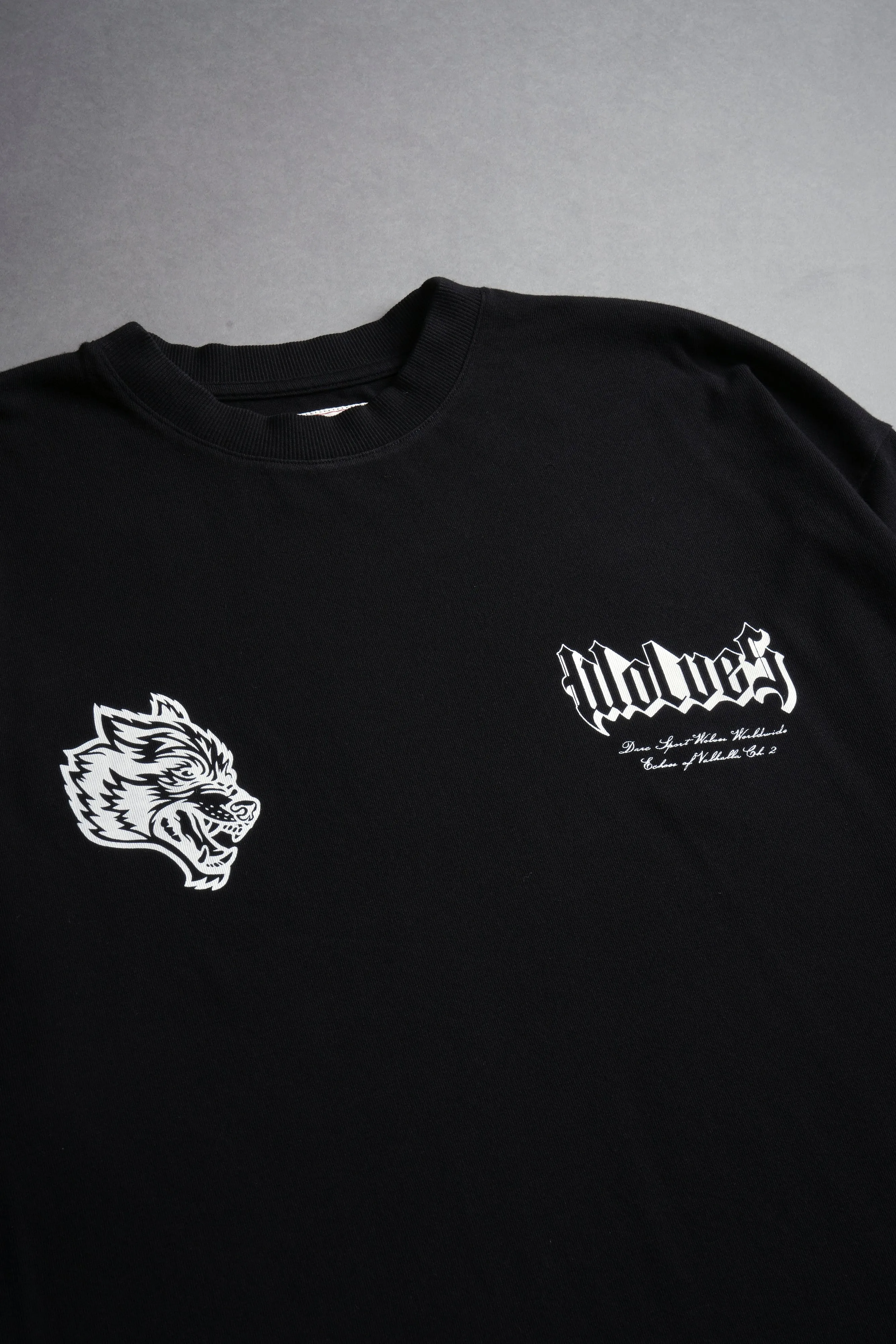 Darc Pegasus "Side By Side" Oversized Tee in Black
