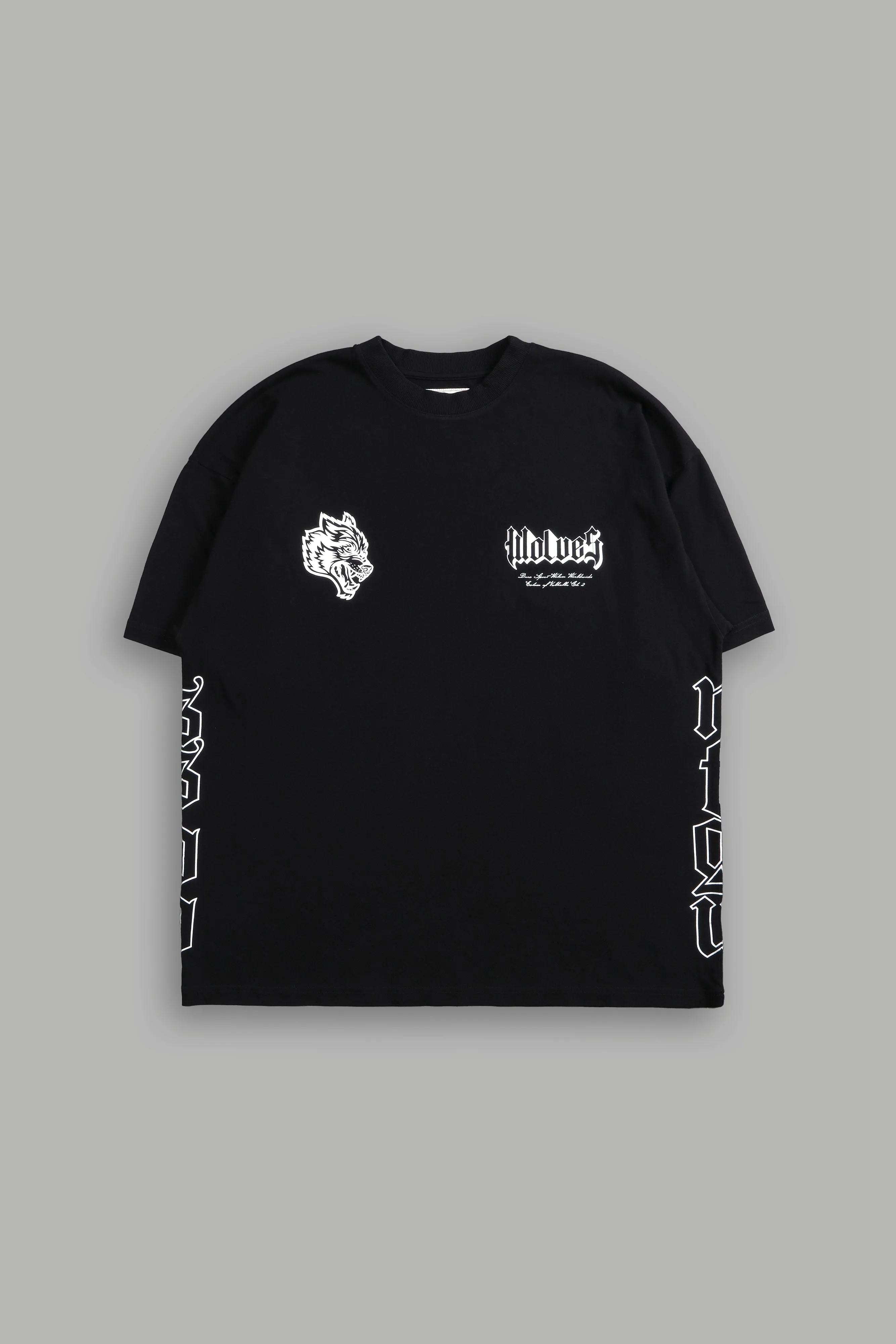 Darc Pegasus "Side By Side" Oversized Tee in Black