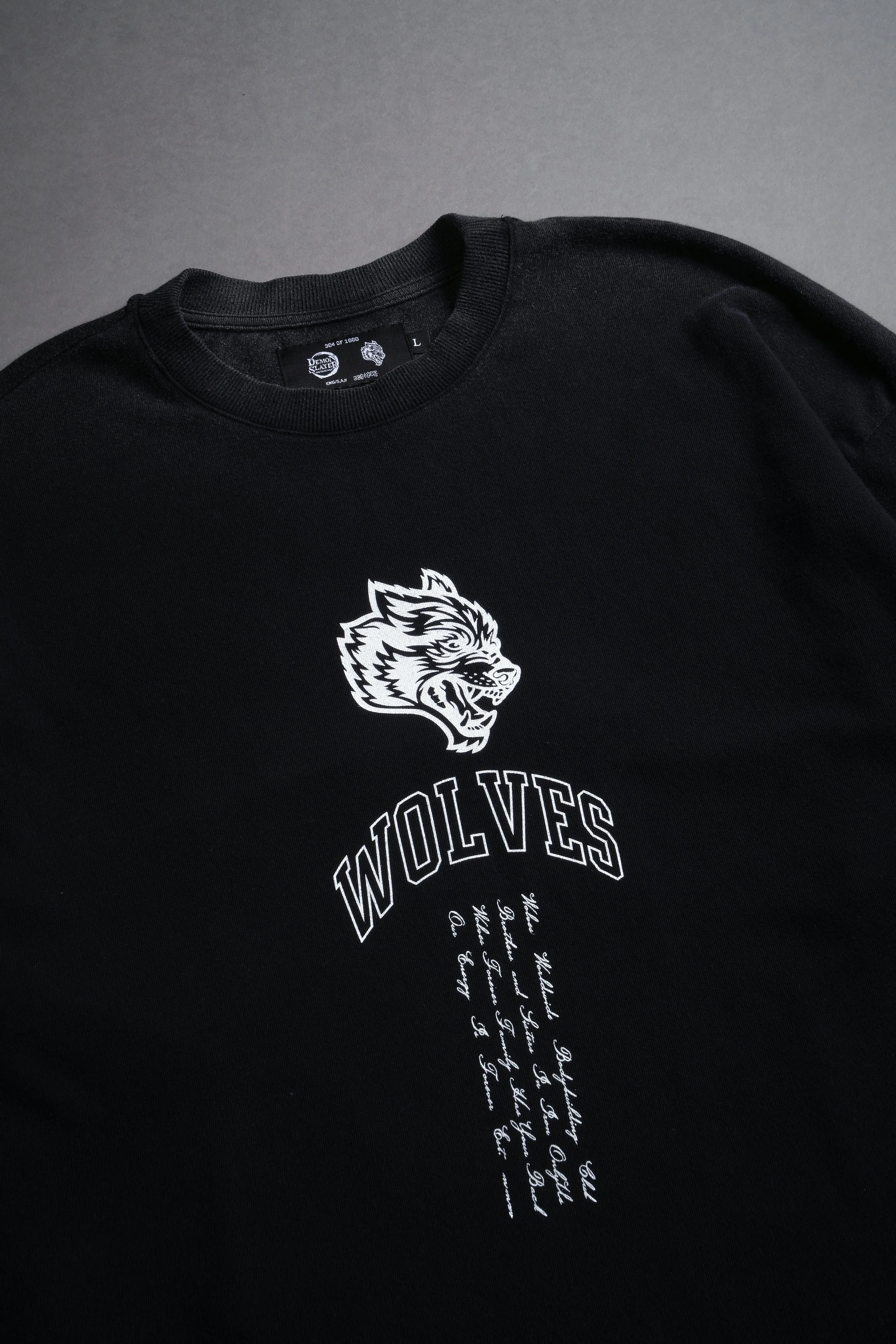 Don't Give Up "Premium" Oversized Tee in Black