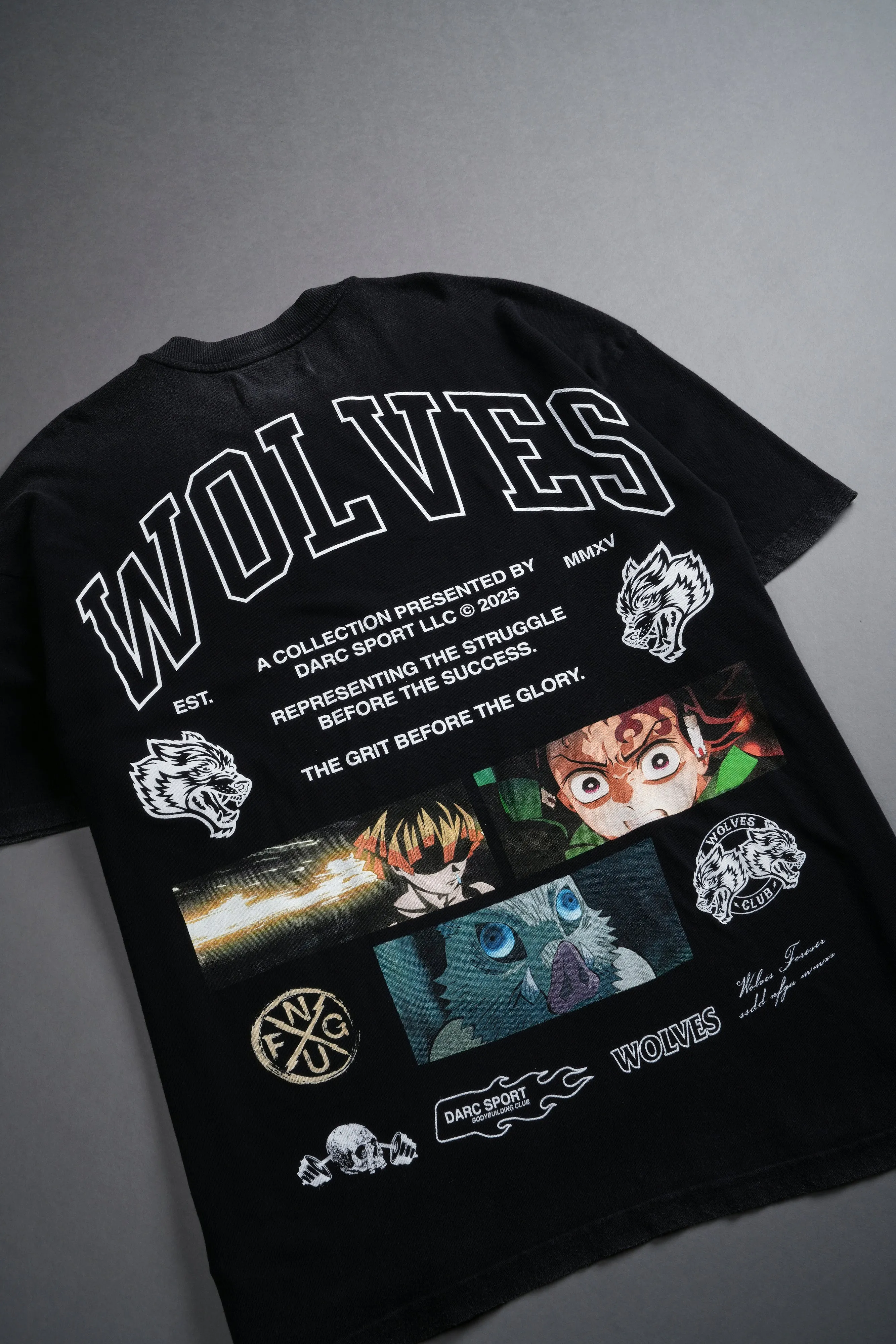 Don't Give Up "Premium" Oversized Tee in Black
