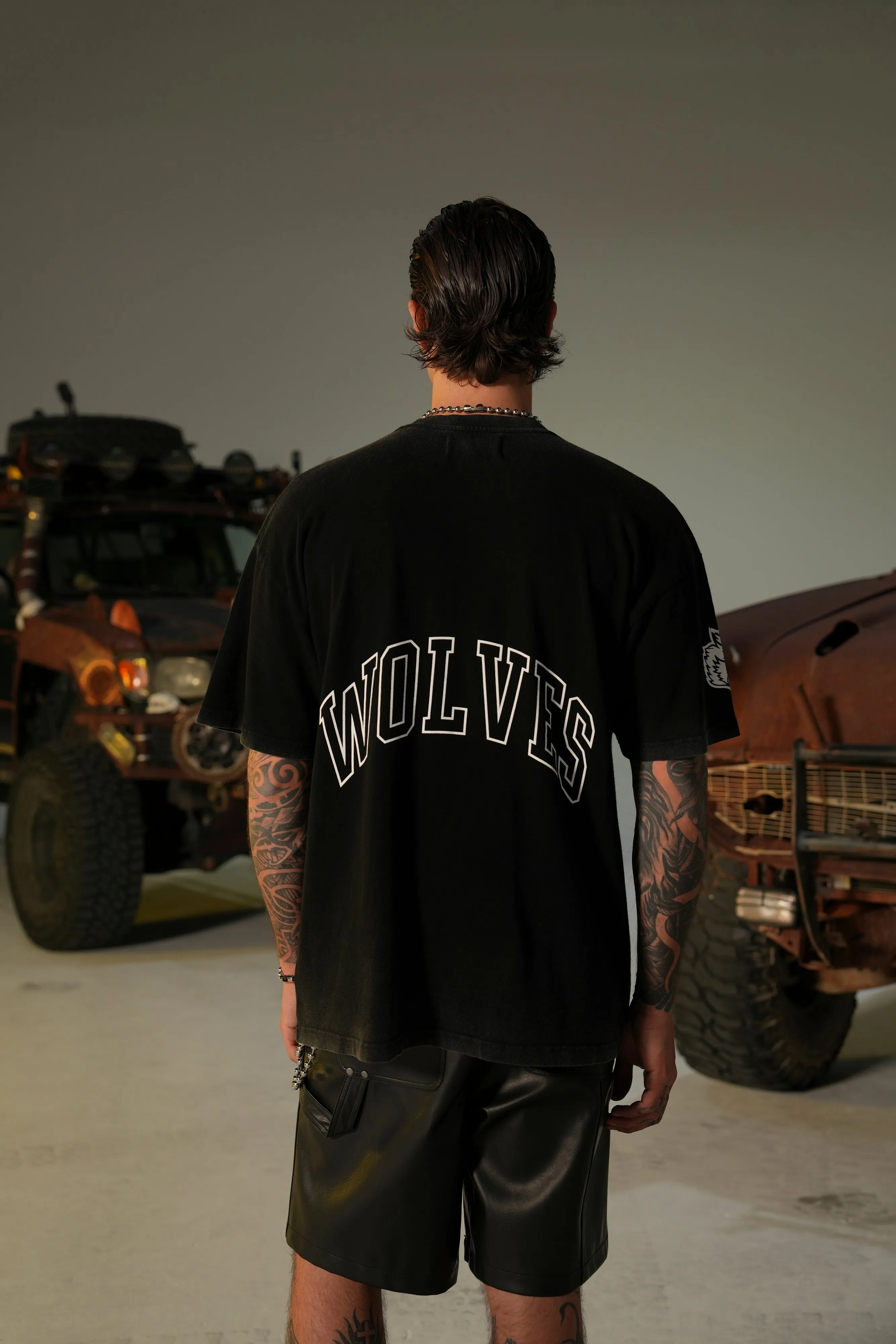 Elysium "Premium" Oversized Tee in Black