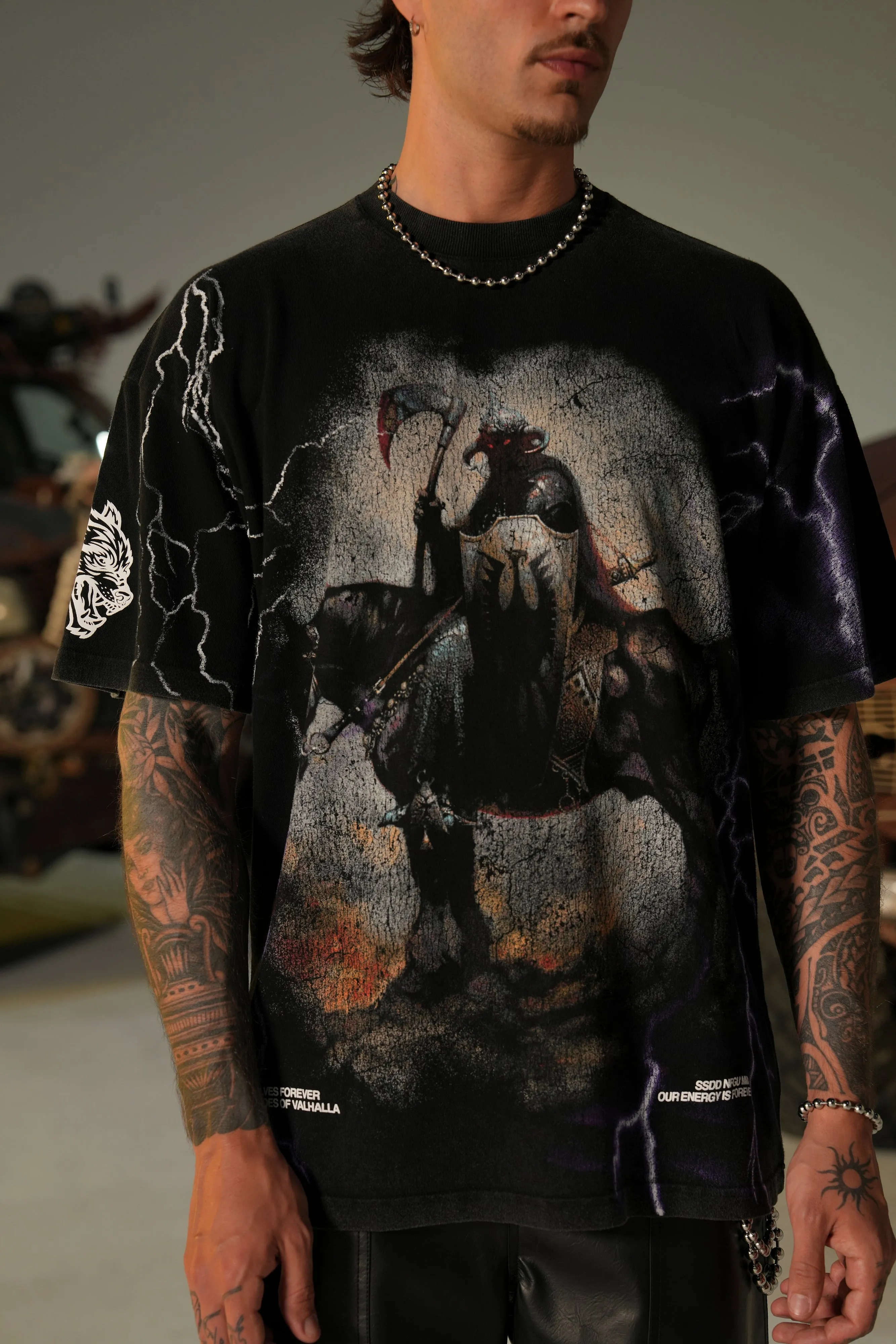 Elysium "Premium" Oversized Tee in Black