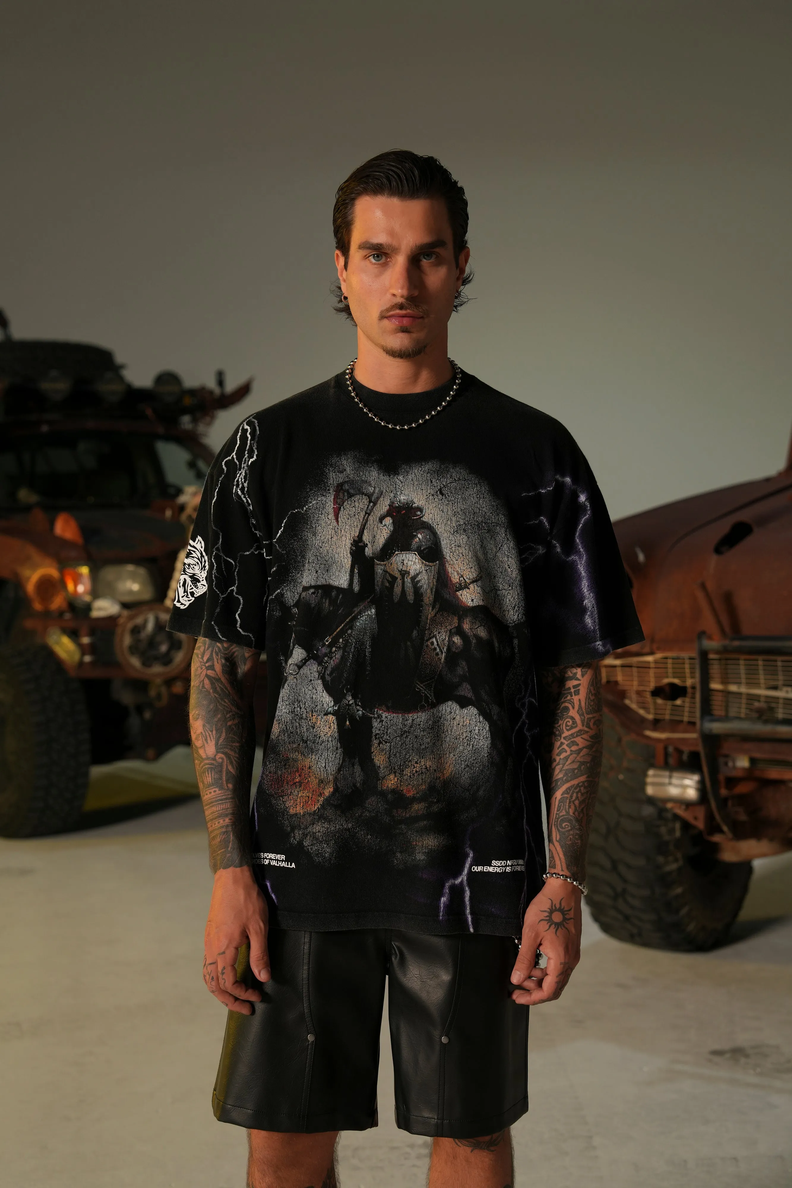 Elysium "Premium" Oversized Tee in Black