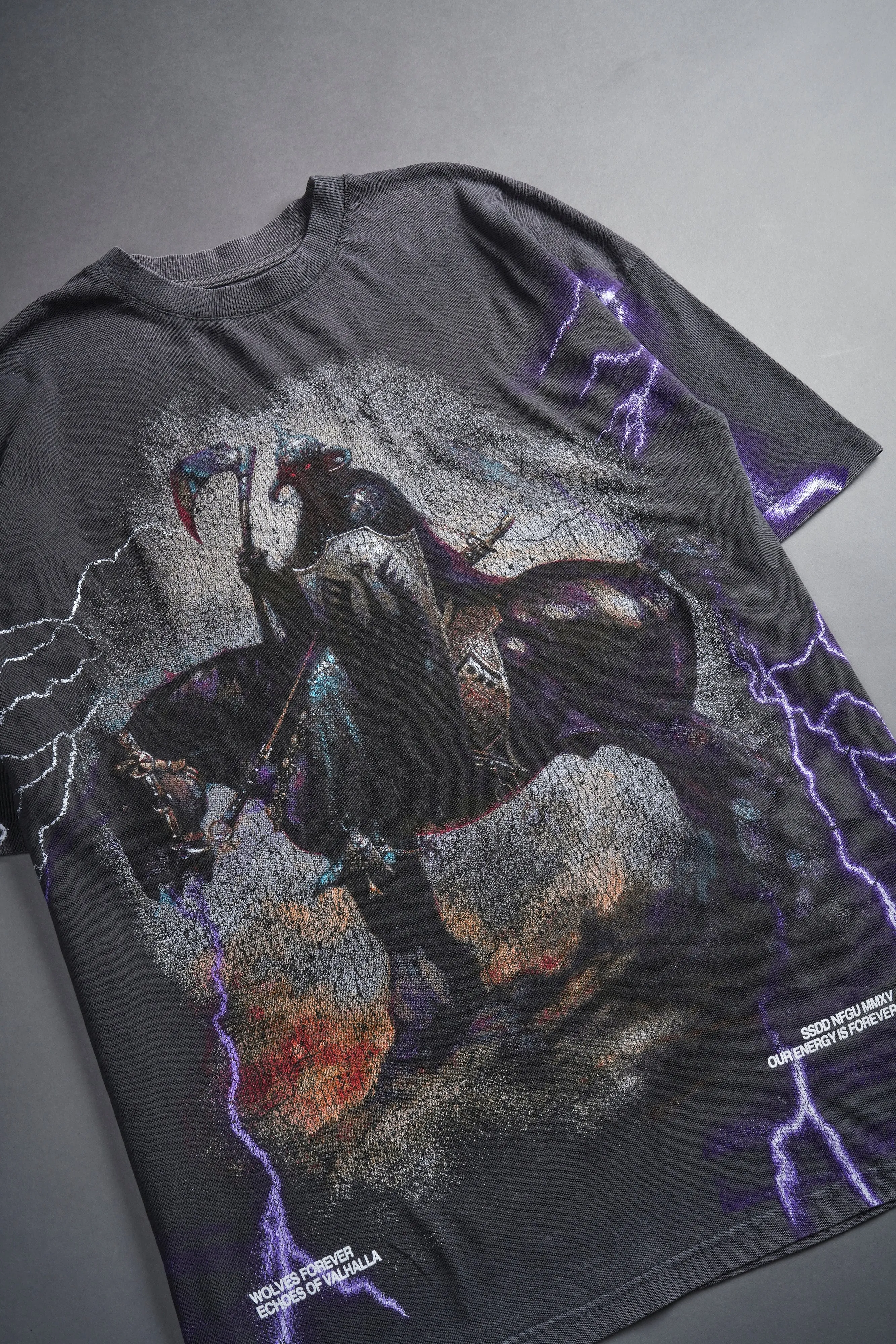 Elysium "Premium" Oversized Tee in Wolf Gray