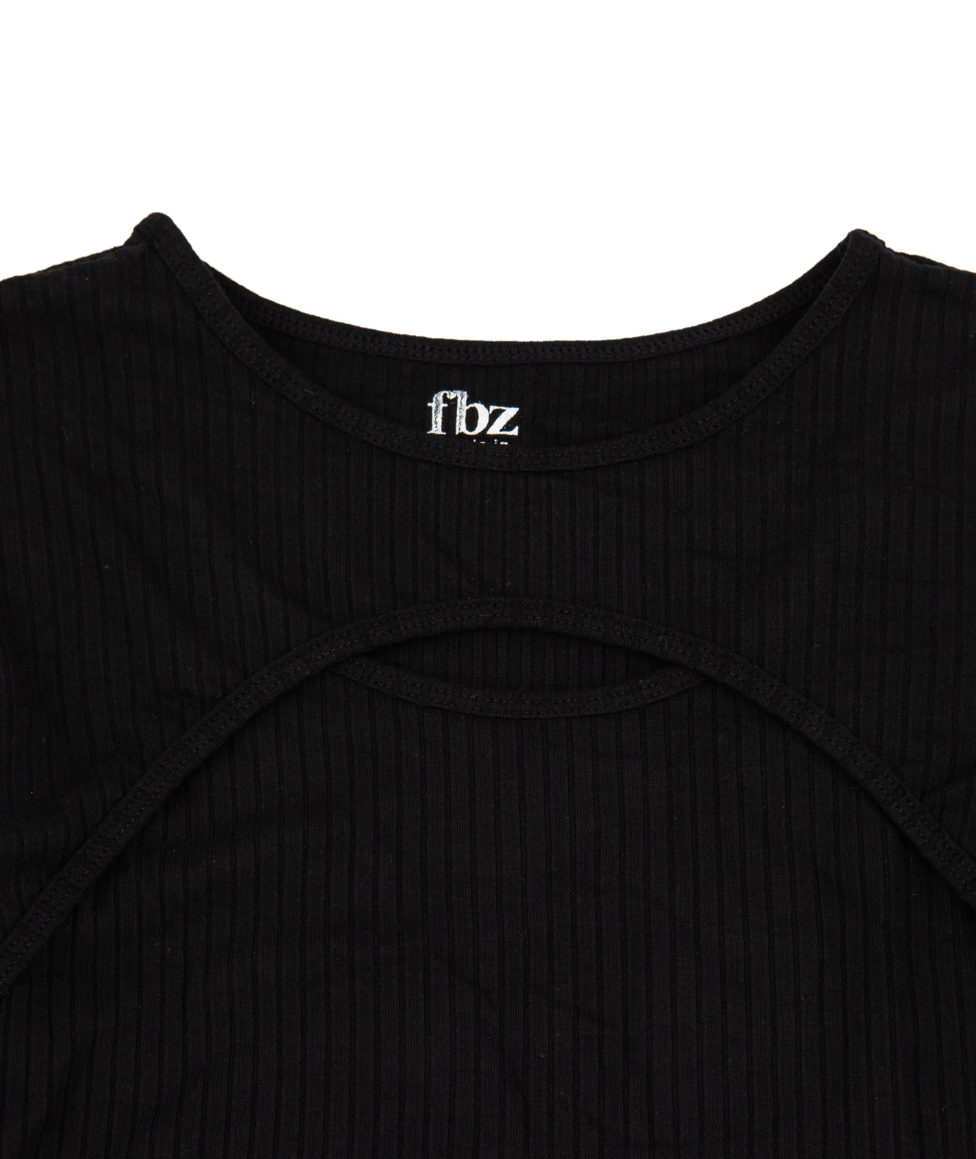 FBZ Girls Open Neck Rib Dress