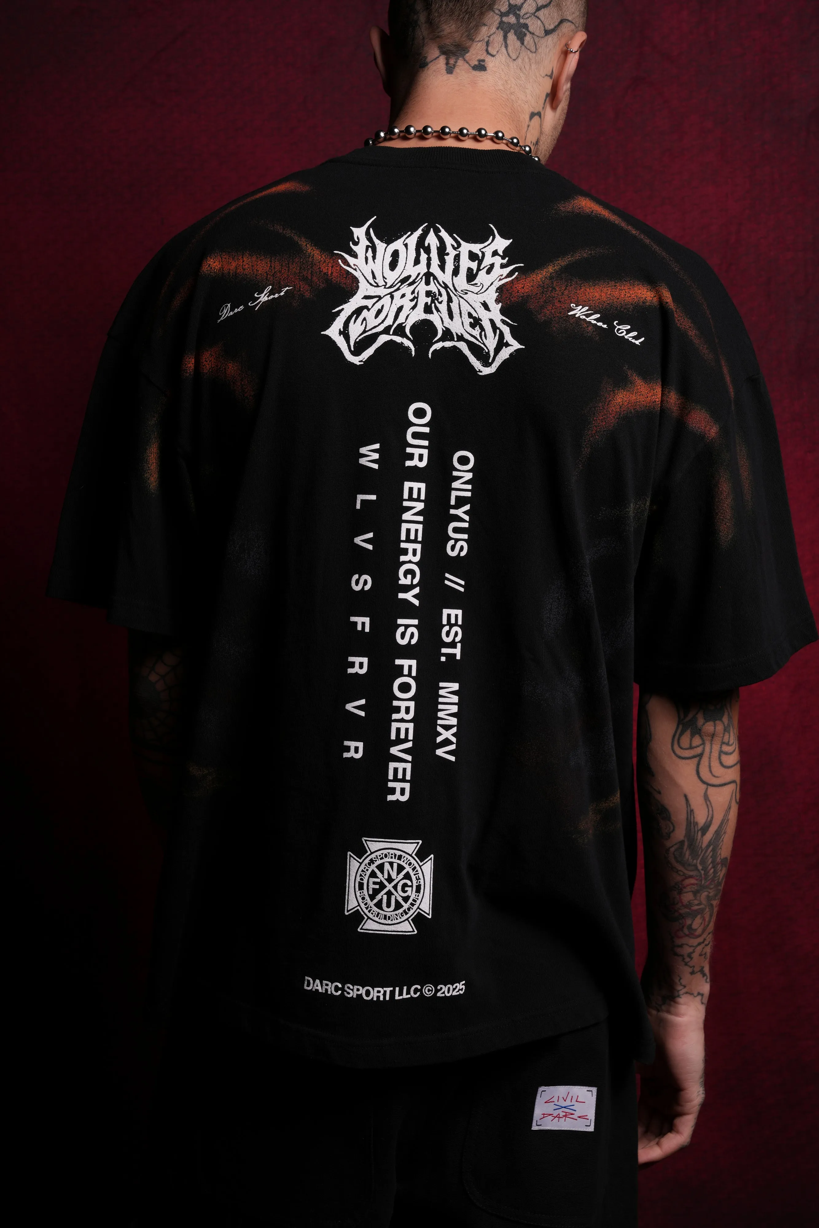 Fire Blade "Premium" Oversized Tee in Black