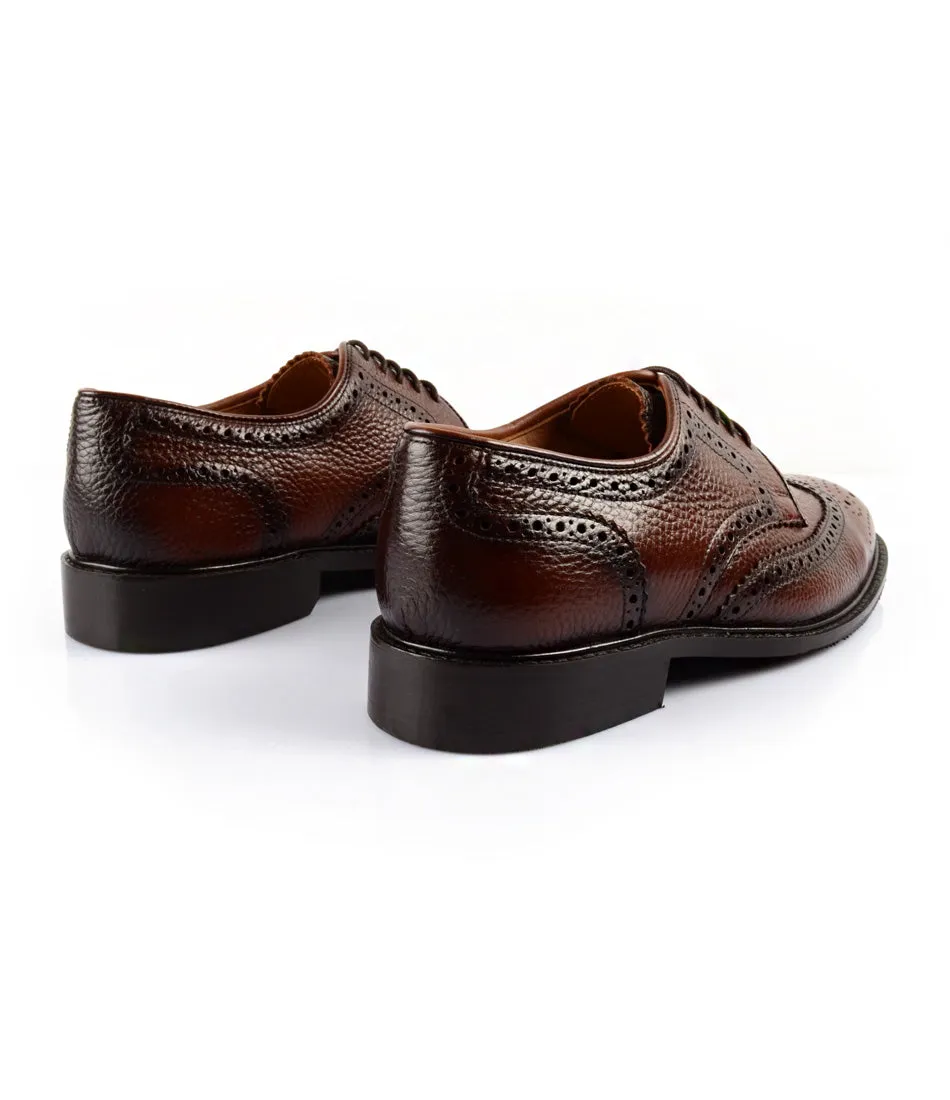 Full Brogue Derby - Cognac (Wide)
