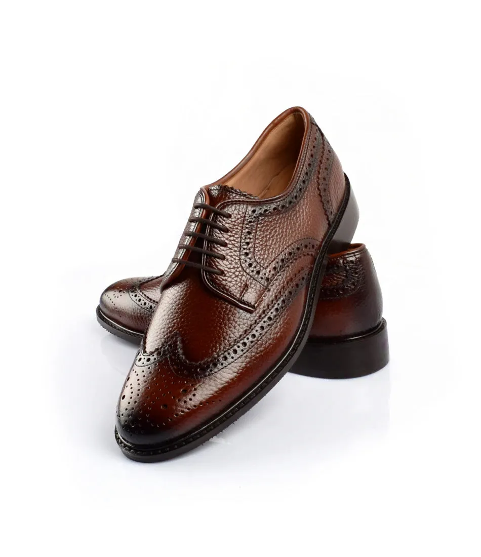 Full Brogue Derby - Cognac (Wide)