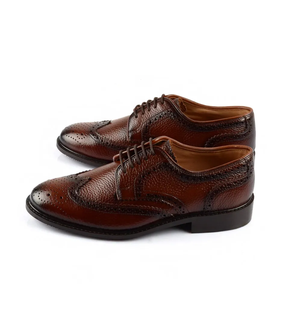 Full Brogue Derby - Cognac (Wide)
