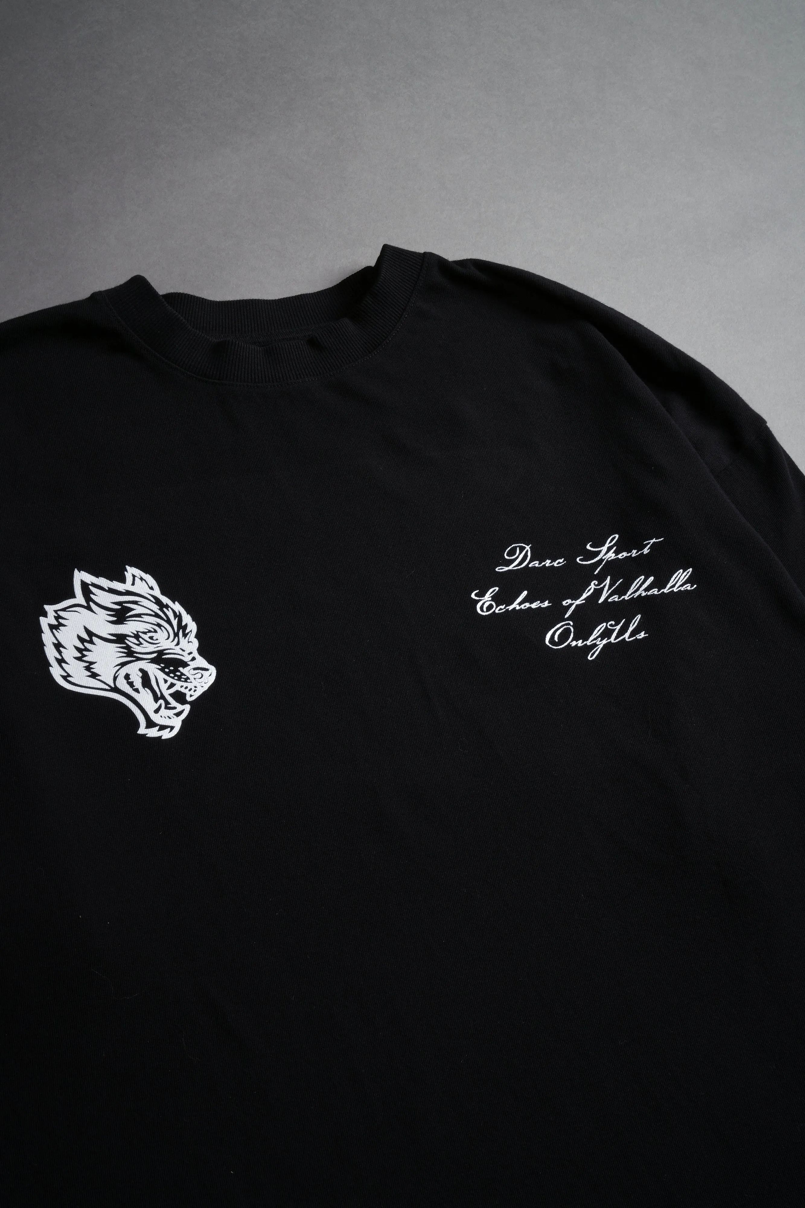 God Of Thunder "Premium" Oversized Tee in Black