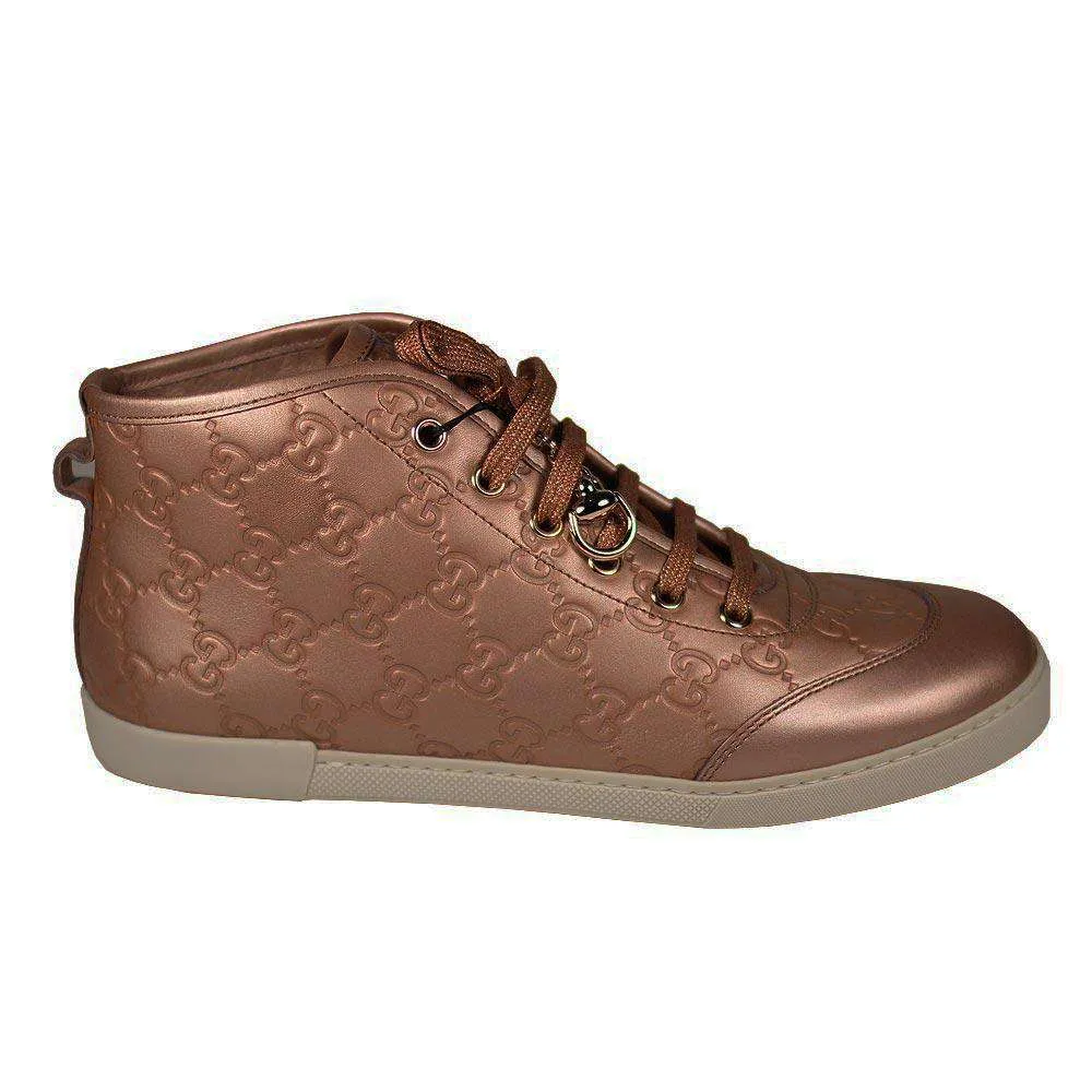 Gucci Sneakers Women Metallic Rose GG Leather (GGW2710)