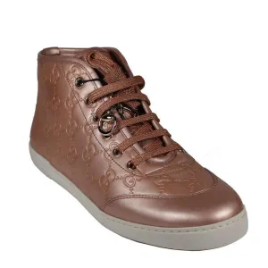 Gucci Sneakers Women Metallic Rose GG Leather (GGW2710)