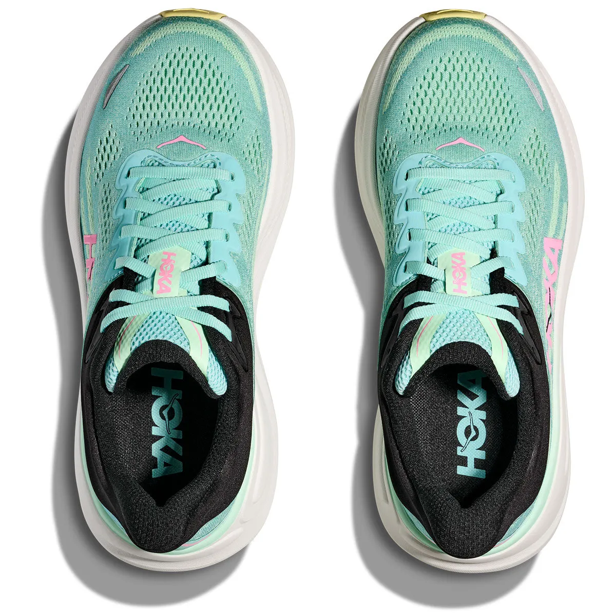 Hoka Bondi 9 Running Shoes - Womens - Blue Spark/Mint Fluorite