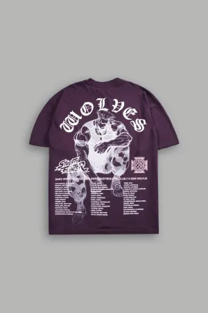 Iron Heart "Premium" Oversized Tee in Storm Purple