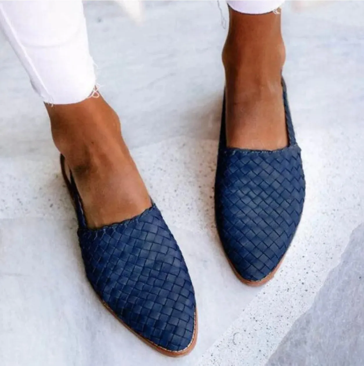 JOANNE  WOVEN SLINGBACK FLATS