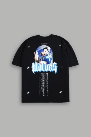 Kikoken Forever "Premium" Oversized Tee in Black