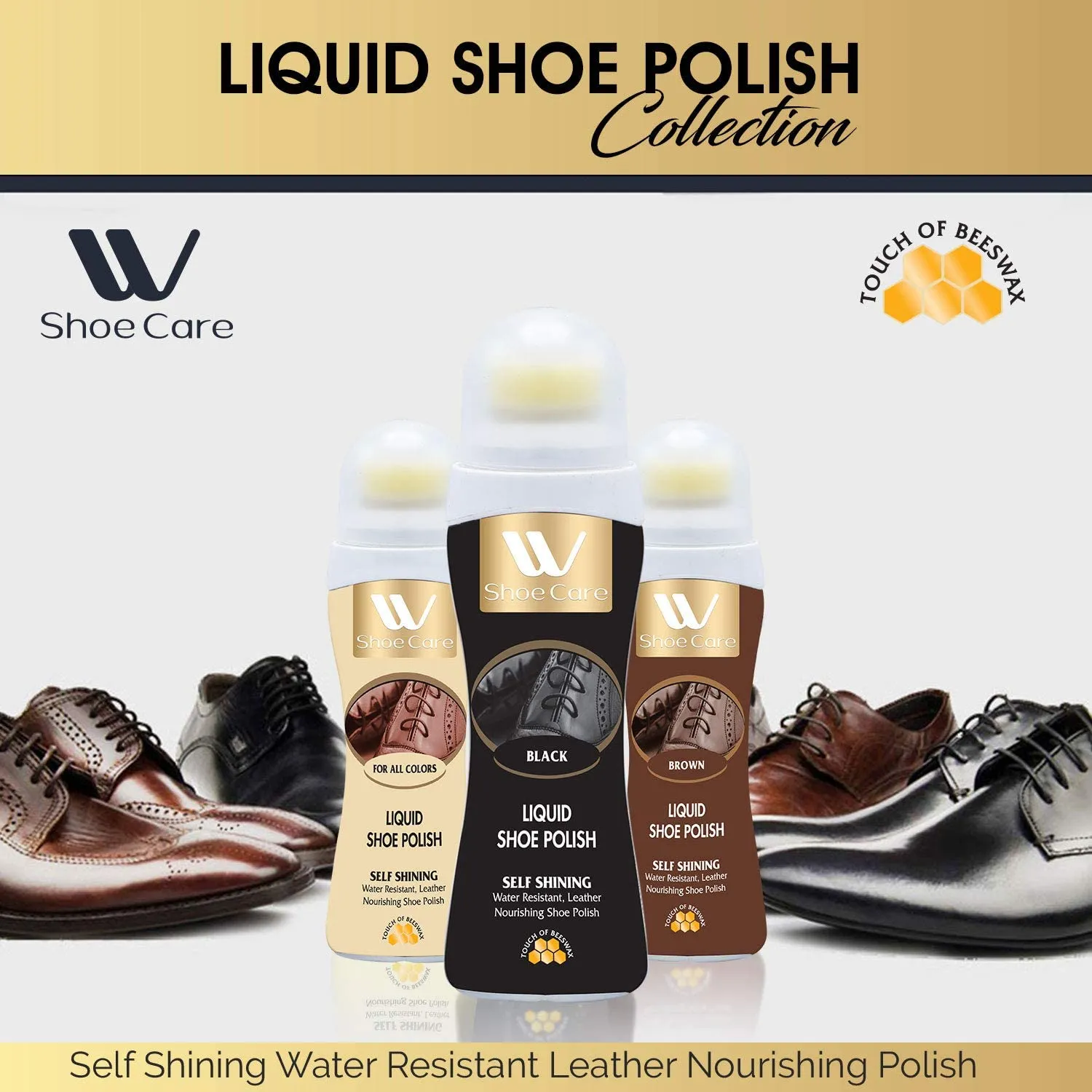 Liquid Shoe Polish Neutral | 2.53 fl oz | WBM SHOE CARE