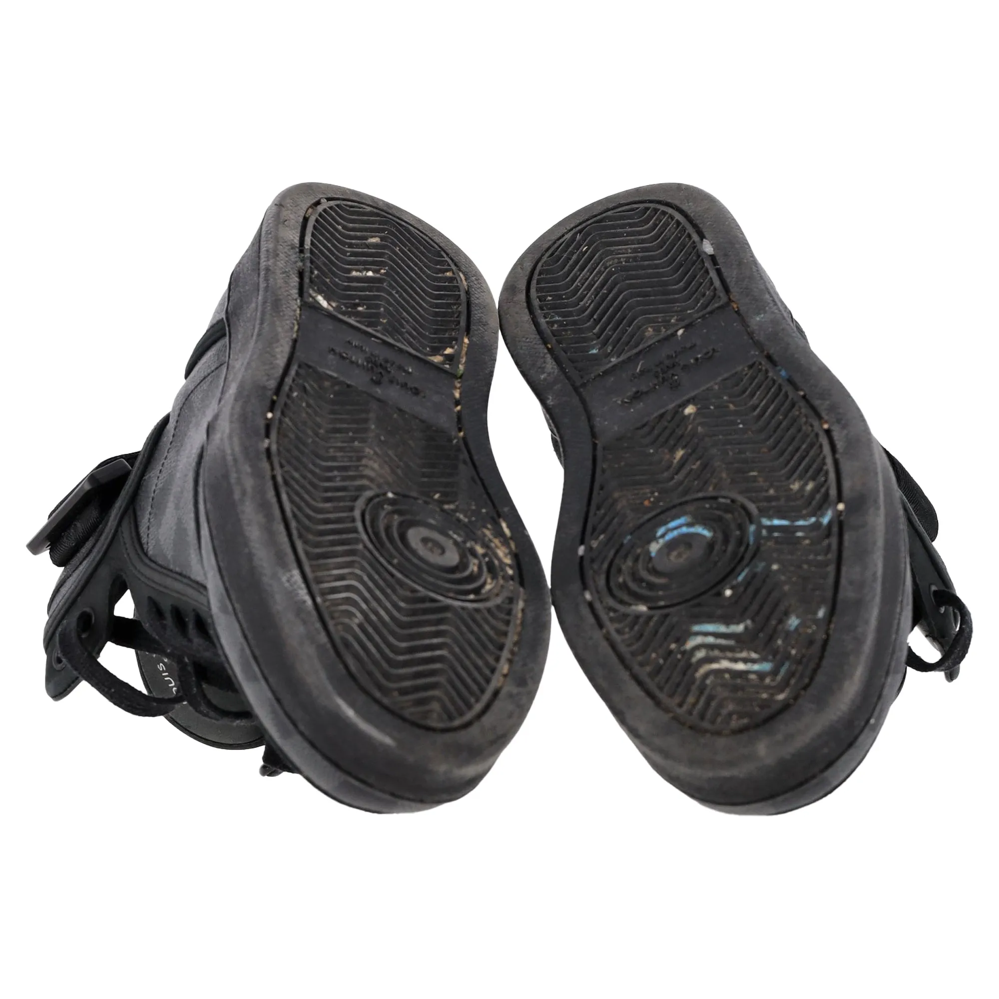 Louis Vuitton Damier Rivoli Hight Top Sneakers in Black Coated Canvas