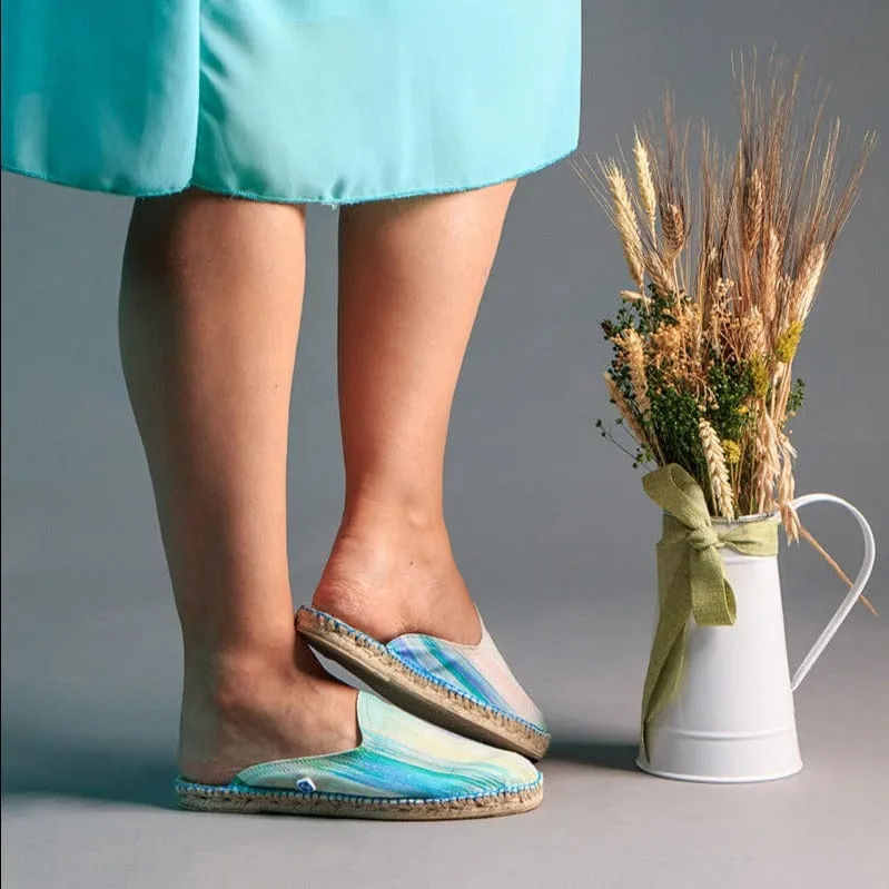 My Mule Dawn Vegan Slide Espadrilles | Water