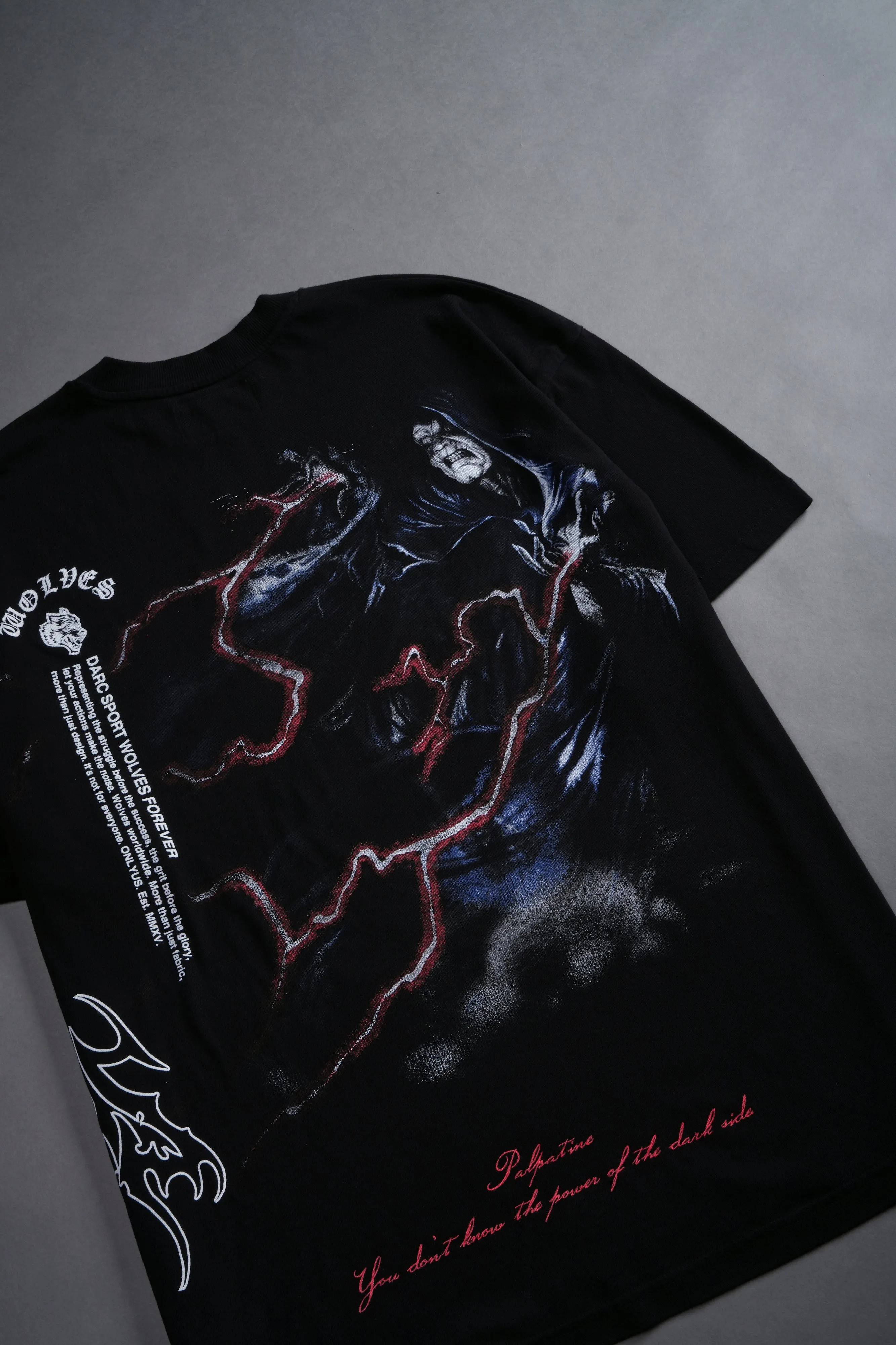 Palpatine "Side By Side" Series Premium Tee in Black