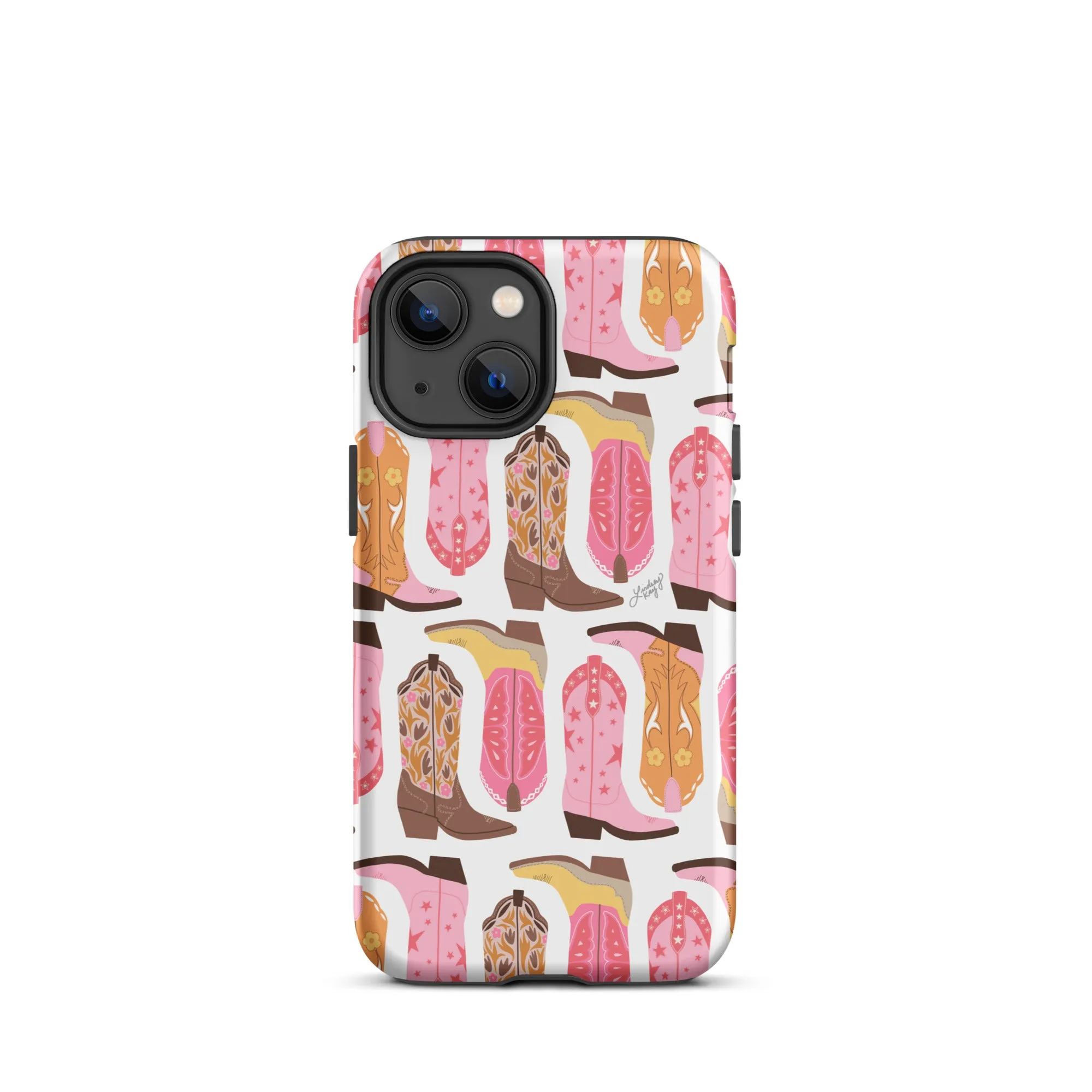 Pink Cowboy Boots Illustration - Tough Case for iPhone®